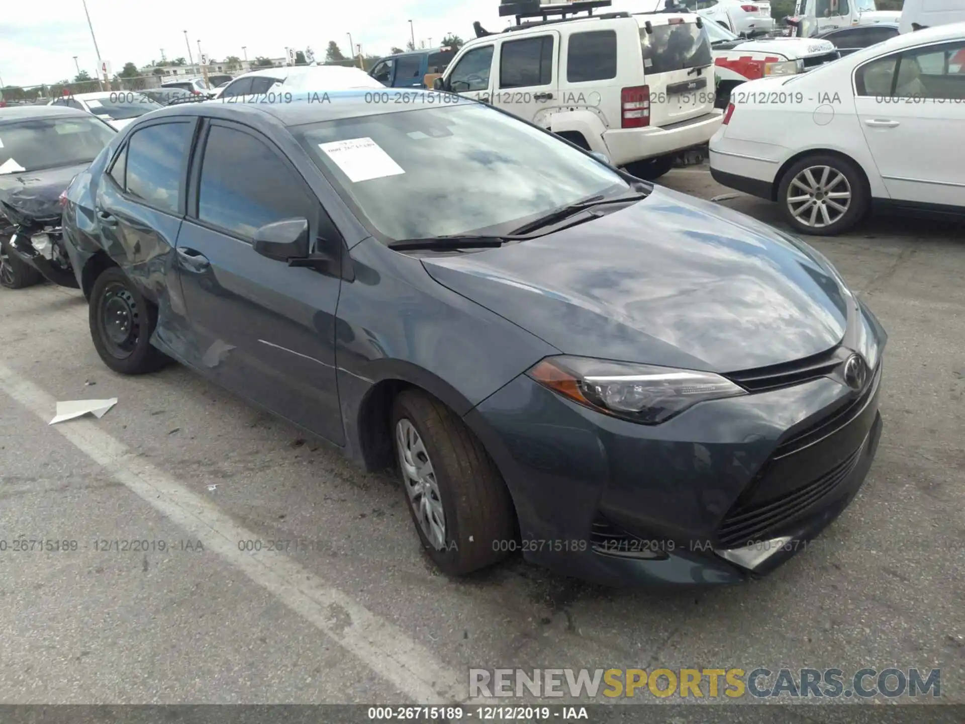 1 Photograph of a damaged car 2T1BURHE9KC219551 TOYOTA COROLLA 2019