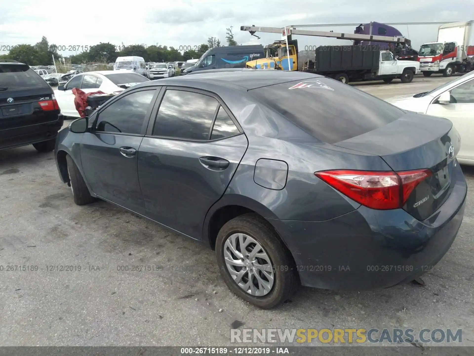 3 Photograph of a damaged car 2T1BURHE9KC219551 TOYOTA COROLLA 2019