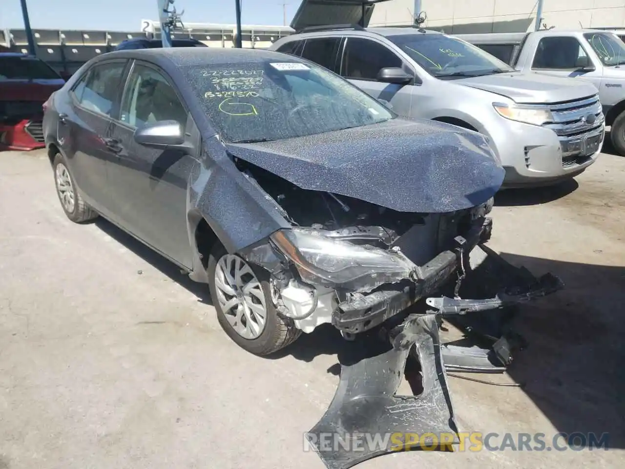 1 Photograph of a damaged car 2T1BURHE9KC221249 TOYOTA COROLLA 2019