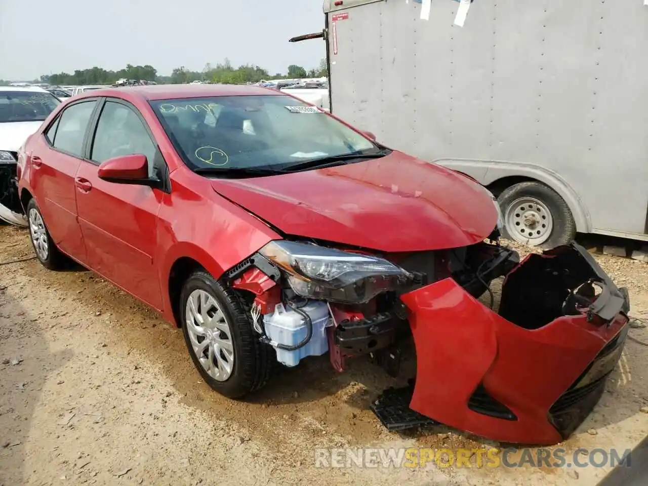 1 Photograph of a damaged car 2T1BURHE9KC221509 TOYOTA COROLLA 2019