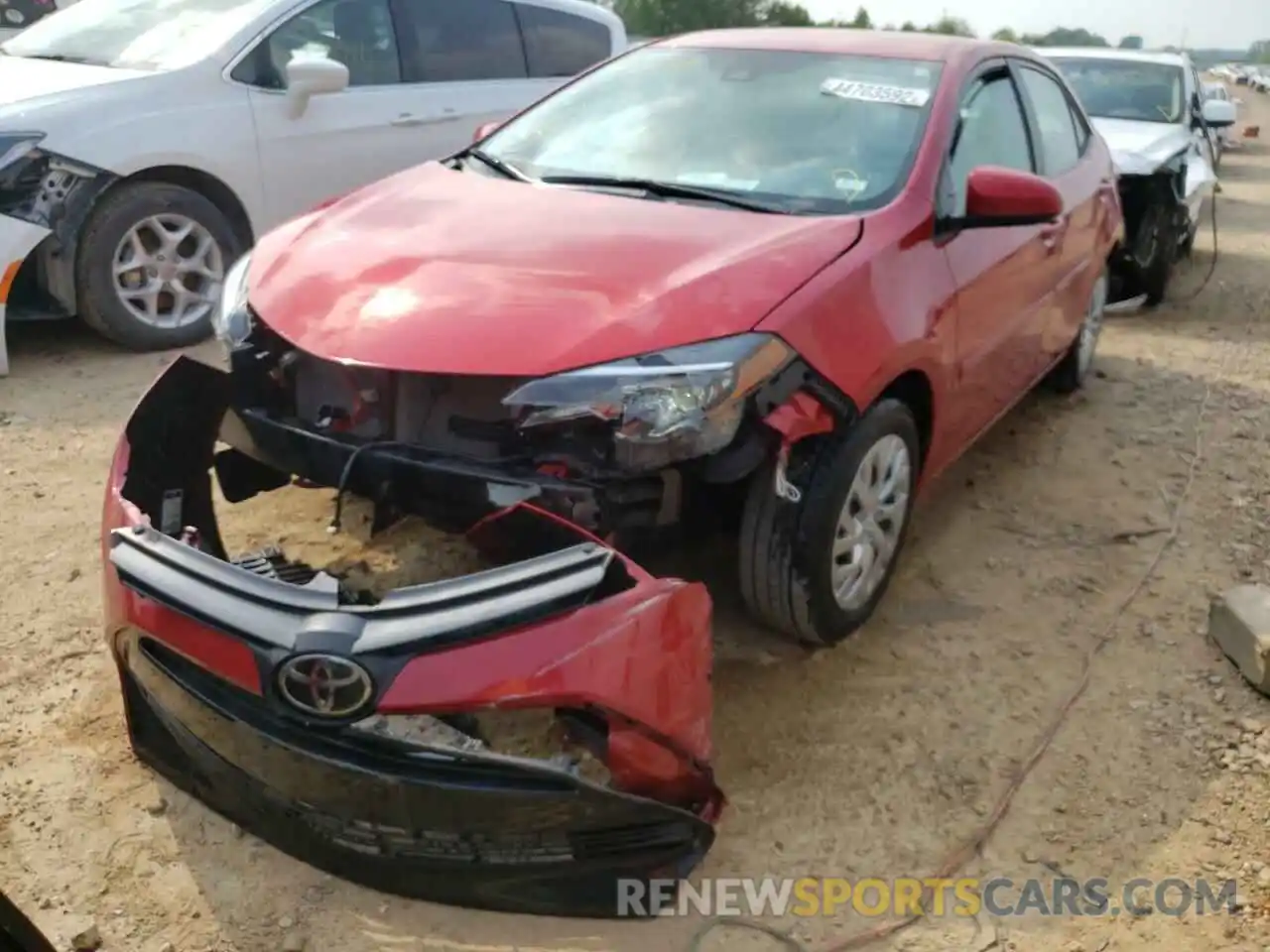 2 Photograph of a damaged car 2T1BURHE9KC221509 TOYOTA COROLLA 2019