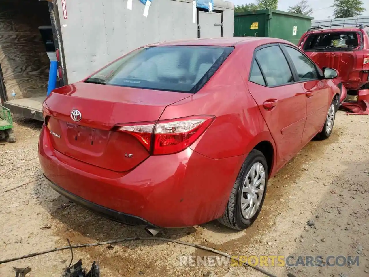 4 Photograph of a damaged car 2T1BURHE9KC221509 TOYOTA COROLLA 2019