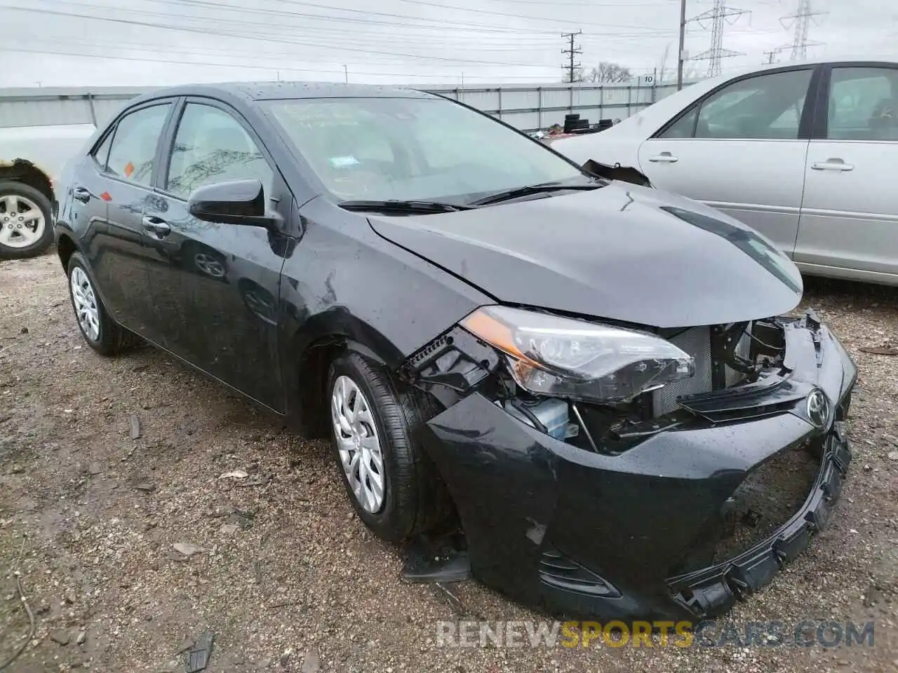 1 Photograph of a damaged car 2T1BURHE9KC222370 TOYOTA COROLLA 2019