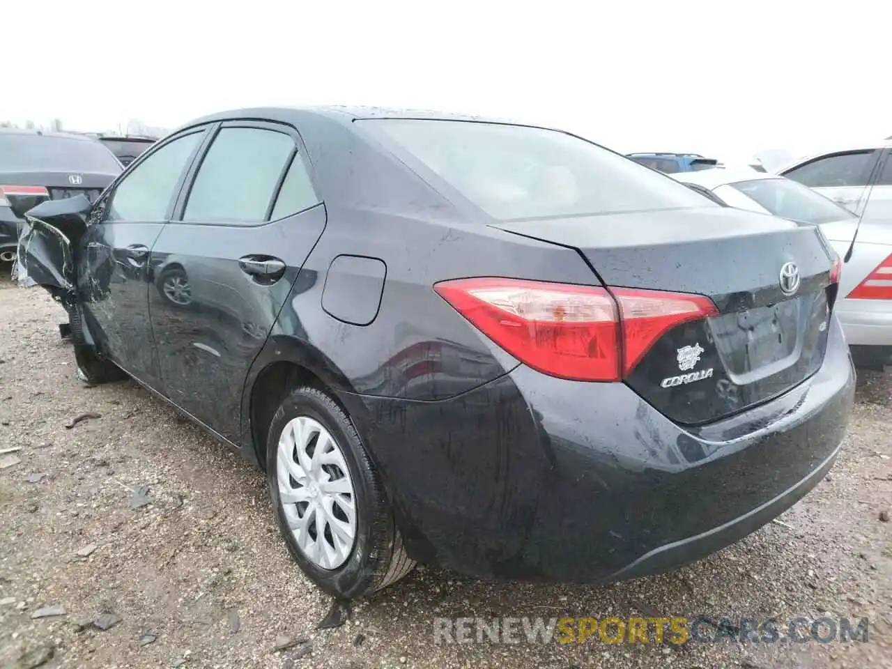 3 Photograph of a damaged car 2T1BURHE9KC222370 TOYOTA COROLLA 2019