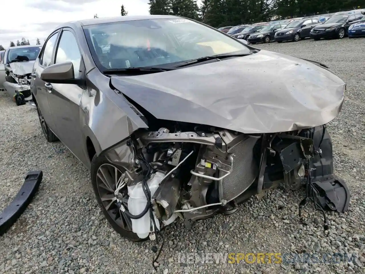 1 Photograph of a damaged car 2T1BURHE9KC222465 TOYOTA COROLLA 2019