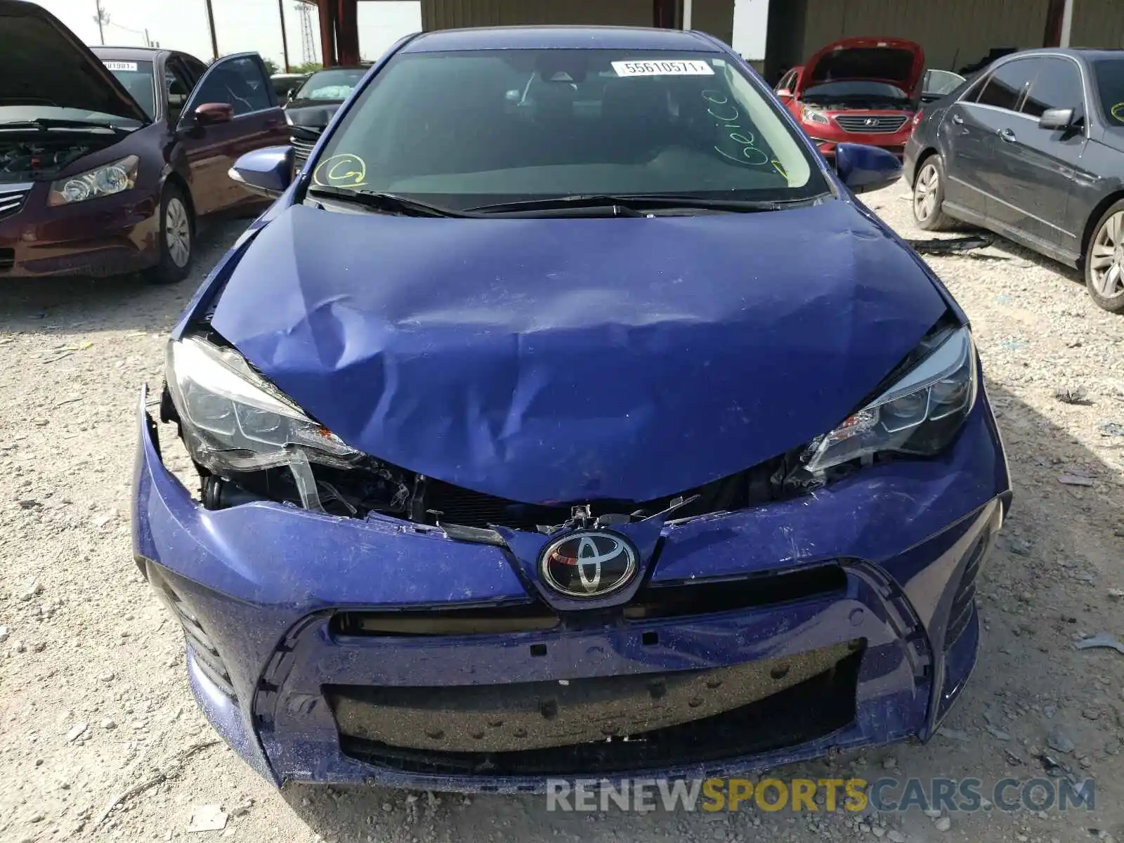 9 Photograph of a damaged car 2T1BURHE9KC223602 TOYOTA COROLLA 2019