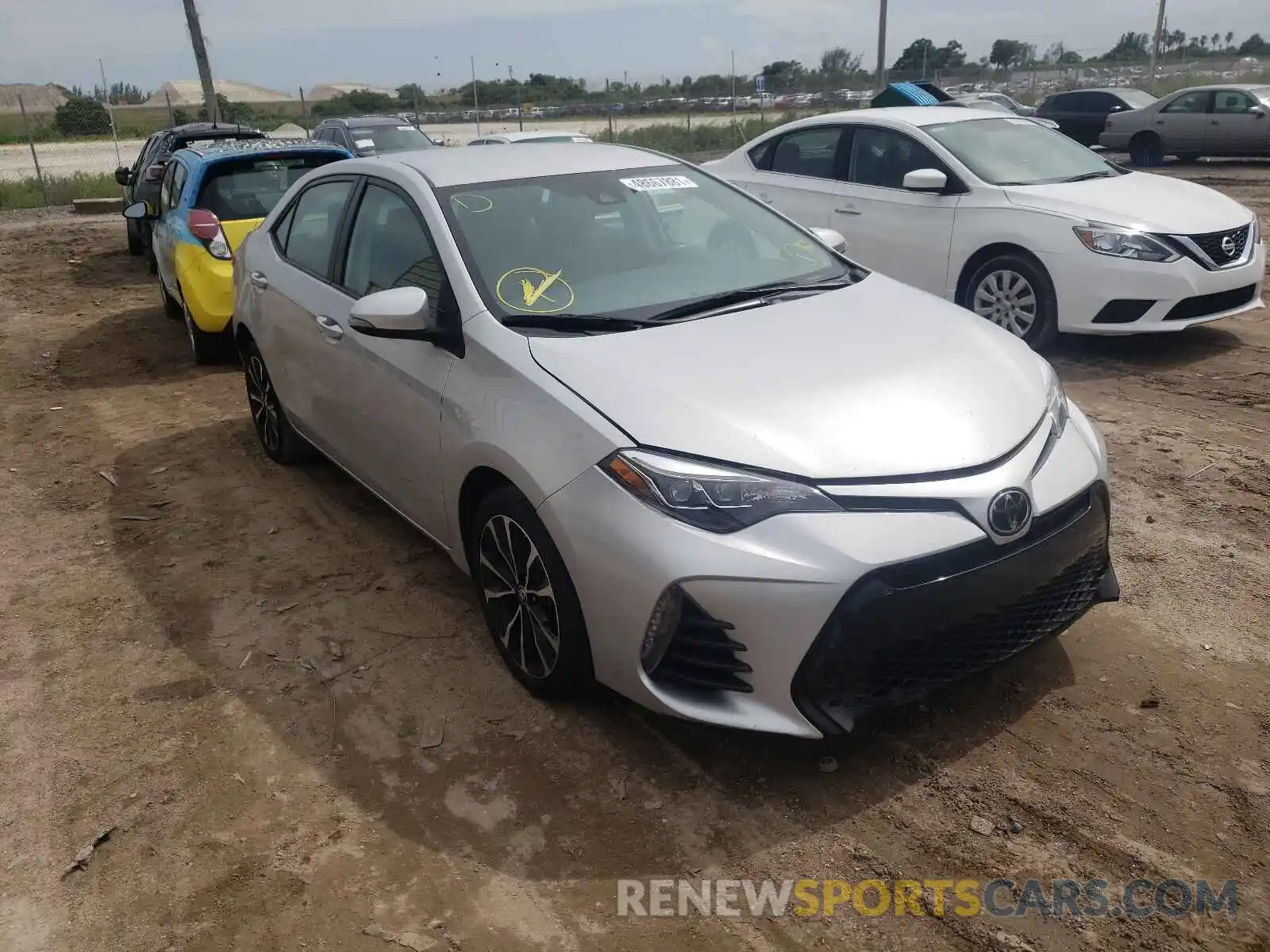 1 Photograph of a damaged car 2T1BURHE9KC223969 TOYOTA COROLLA 2019