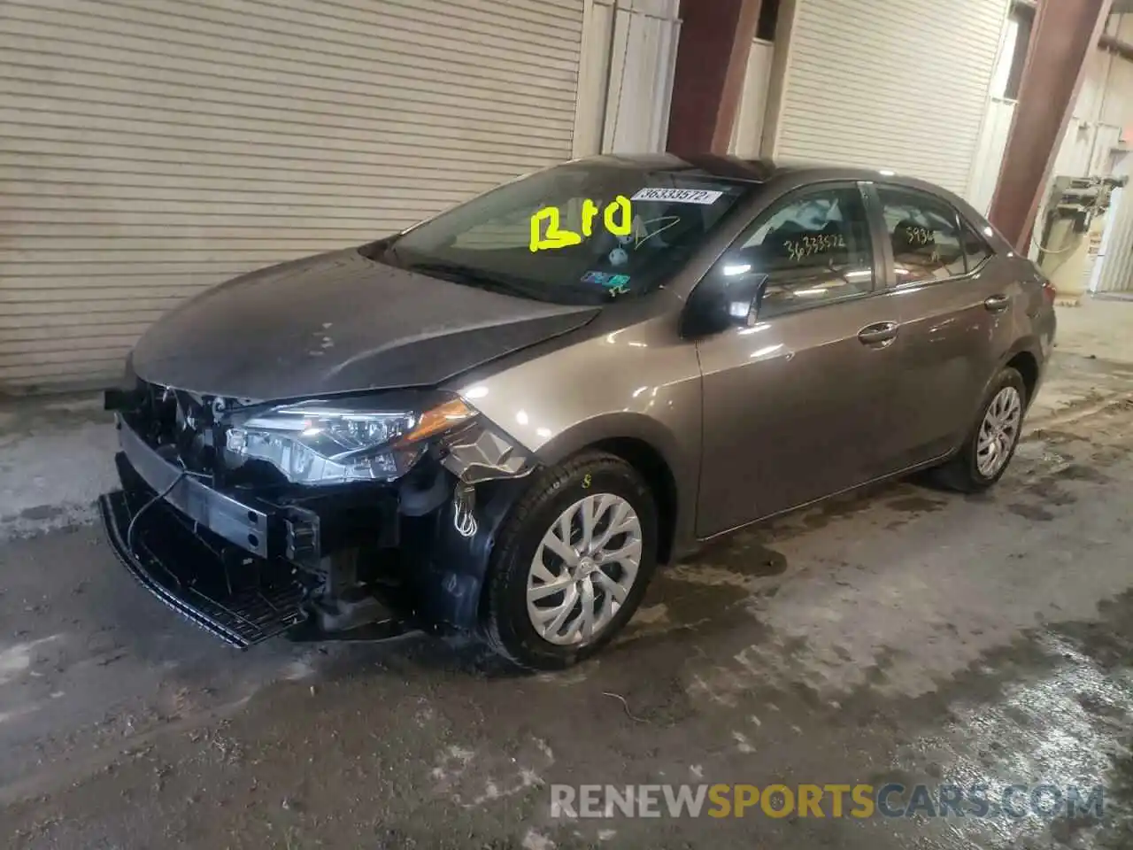 2 Photograph of a damaged car 2T1BURHE9KC224619 TOYOTA COROLLA 2019