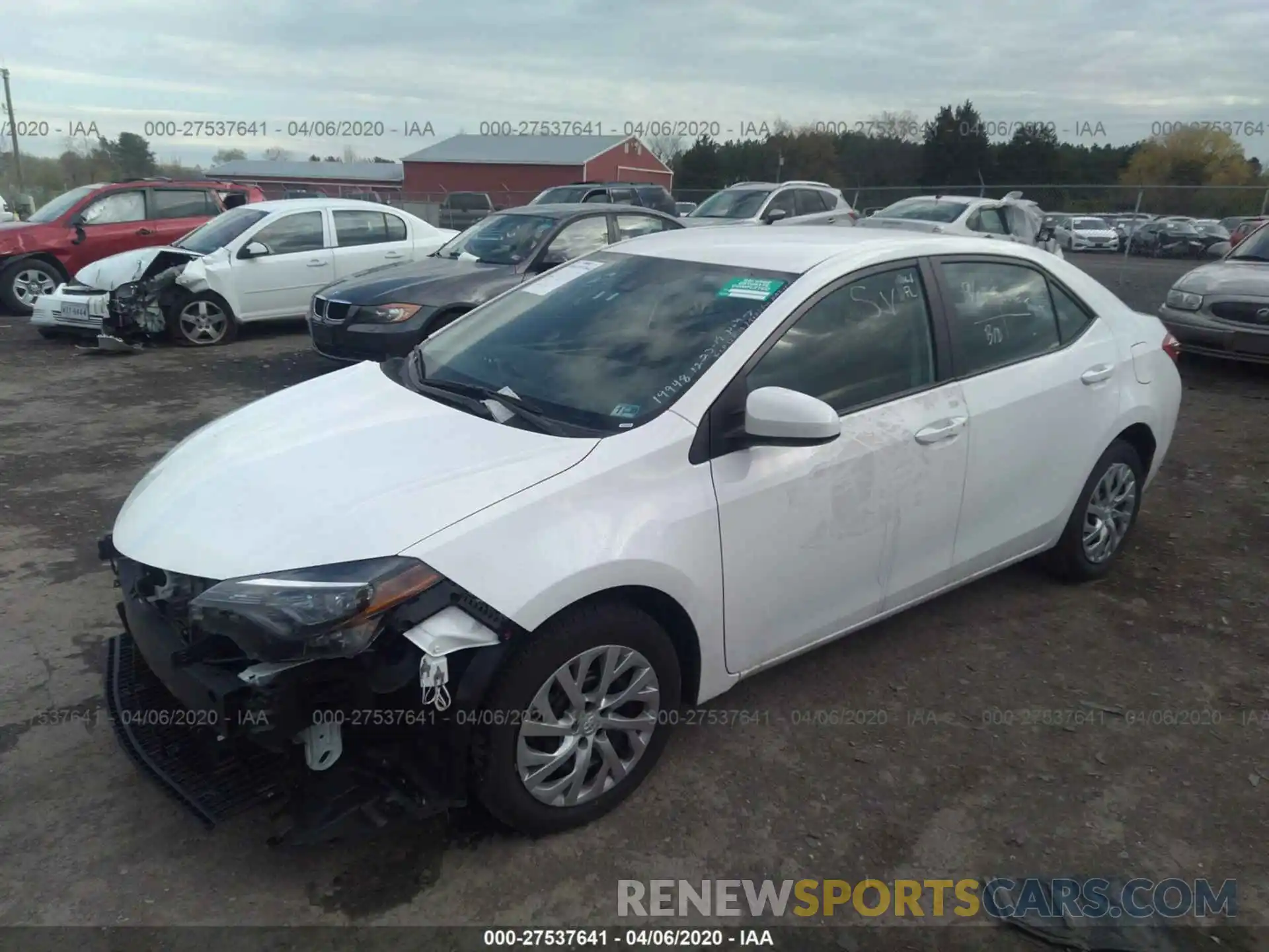 2 Photograph of a damaged car 2T1BURHE9KC224703 TOYOTA COROLLA 2019