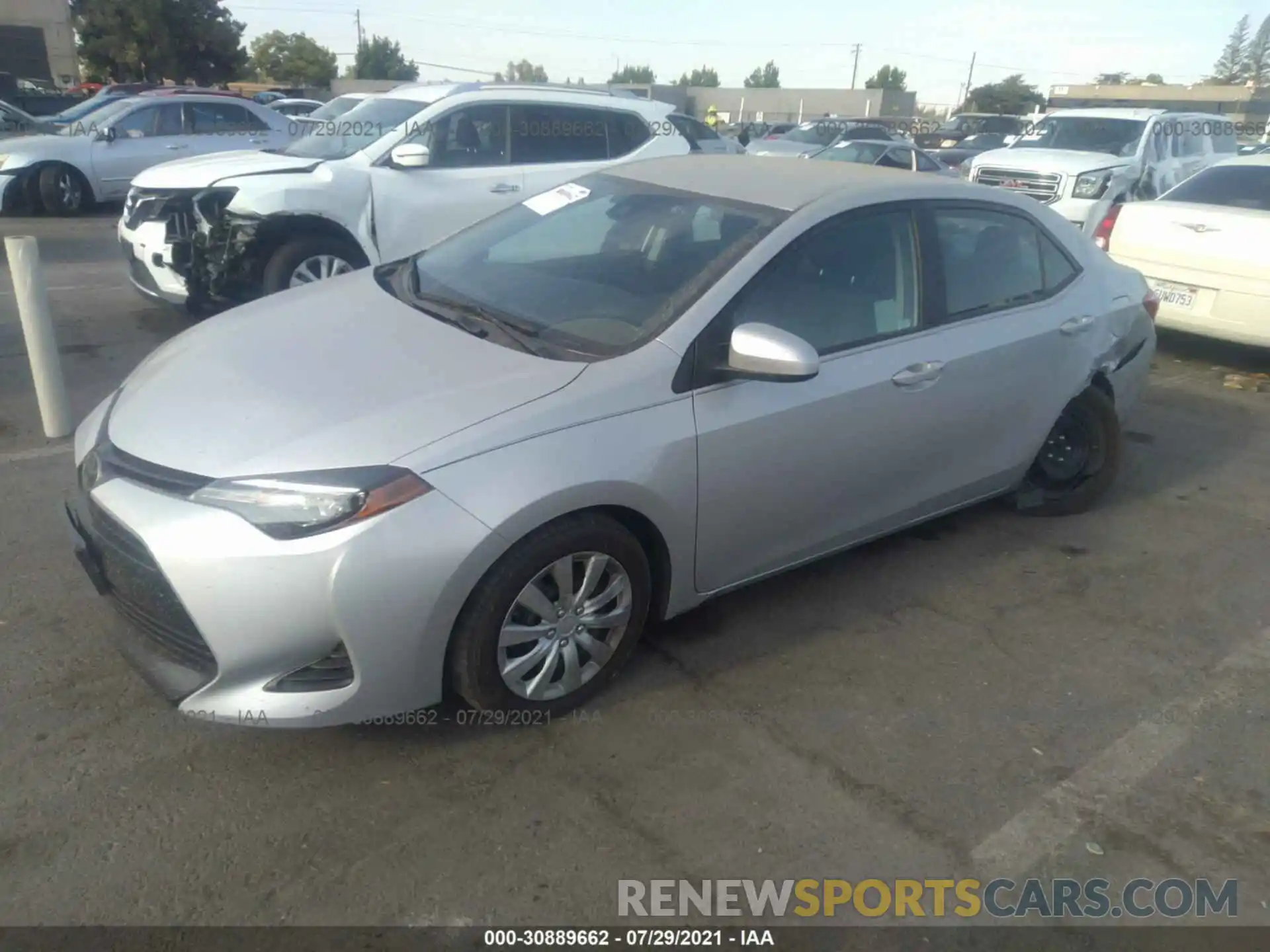 2 Photograph of a damaged car 2T1BURHE9KC224720 TOYOTA COROLLA 2019