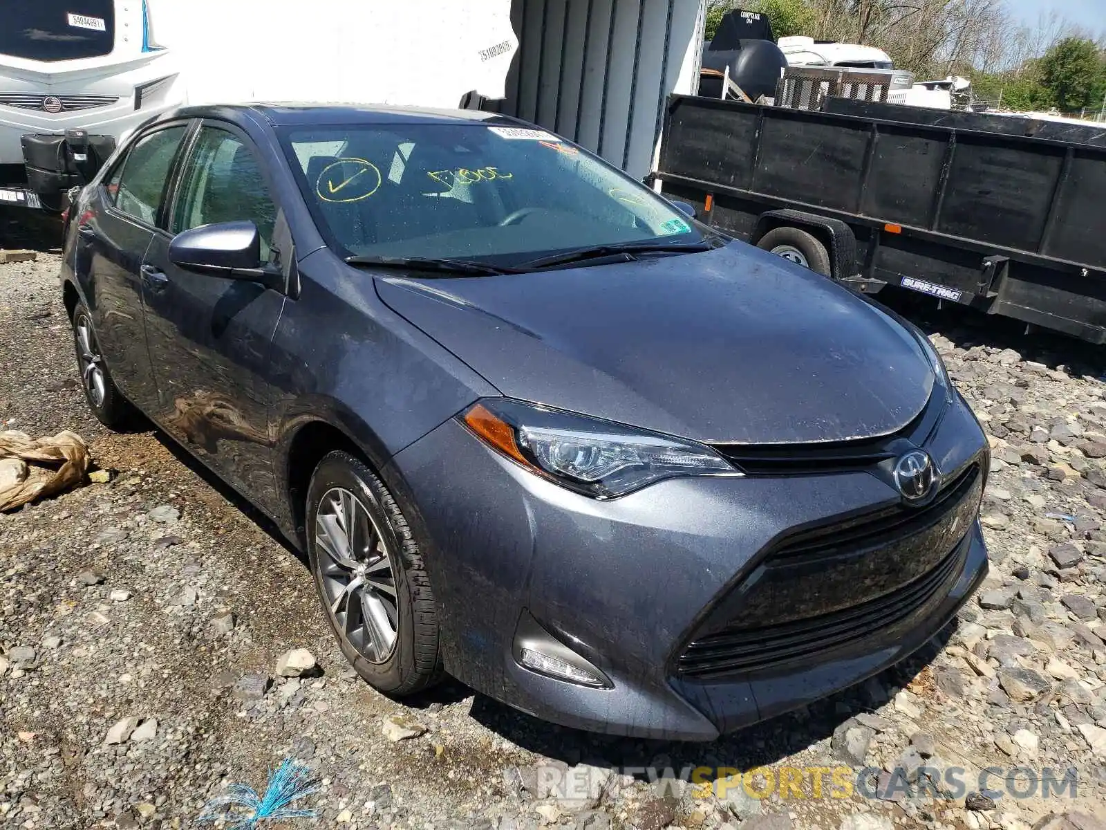 1 Photograph of a damaged car 2T1BURHE9KC224751 TOYOTA COROLLA 2019