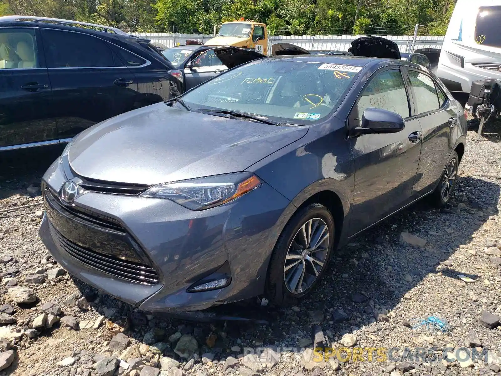 2 Photograph of a damaged car 2T1BURHE9KC224751 TOYOTA COROLLA 2019