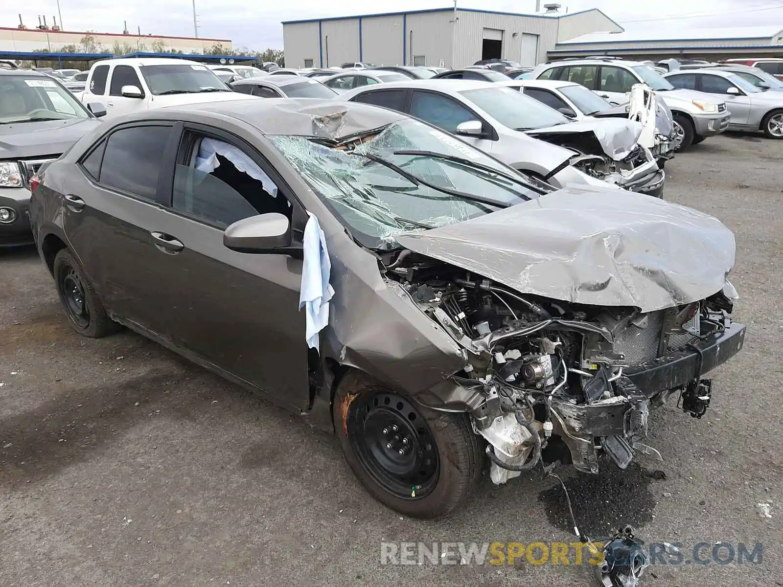 1 Photograph of a damaged car 2T1BURHE9KC225169 TOYOTA COROLLA 2019