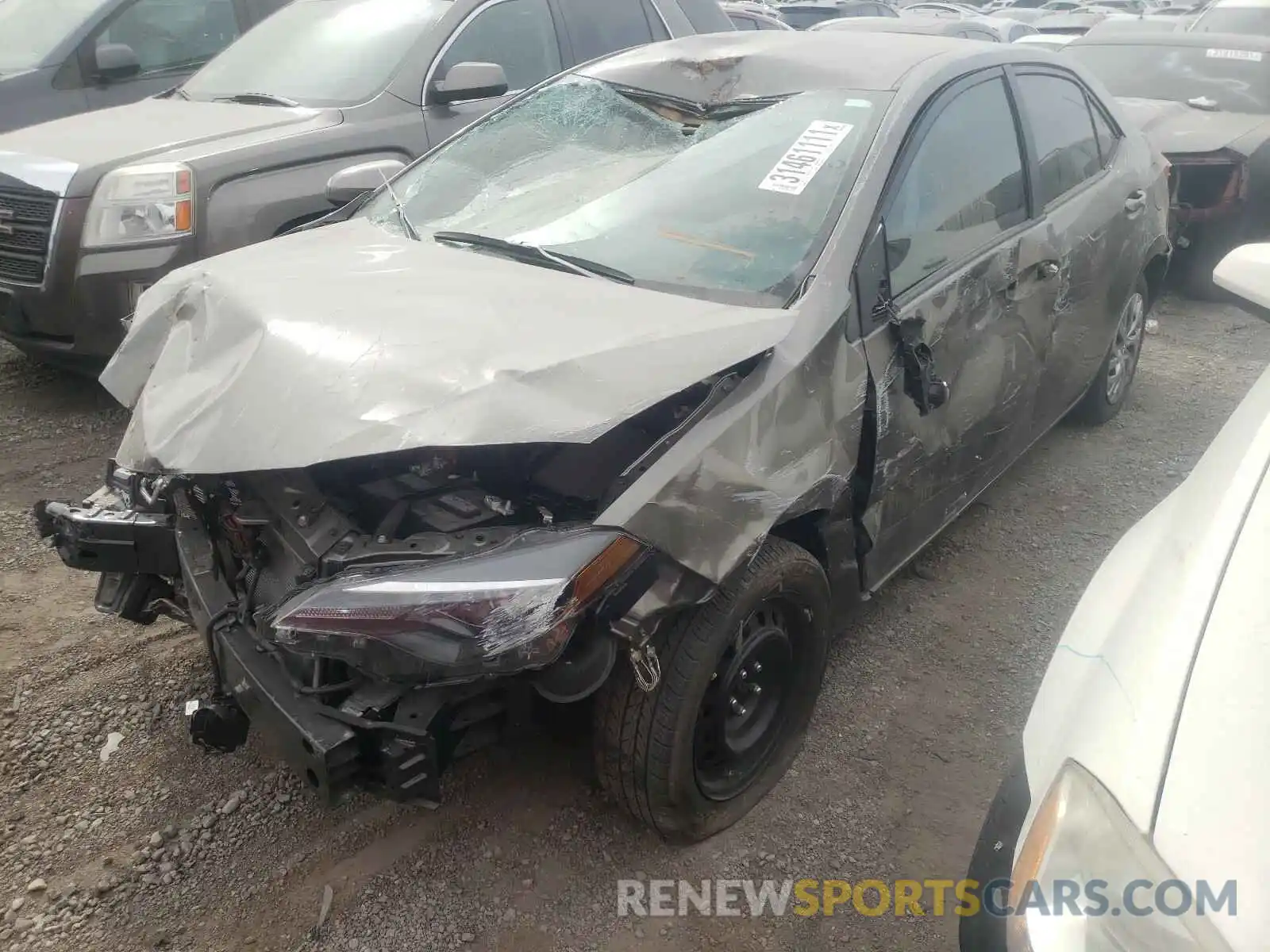 2 Photograph of a damaged car 2T1BURHE9KC225169 TOYOTA COROLLA 2019