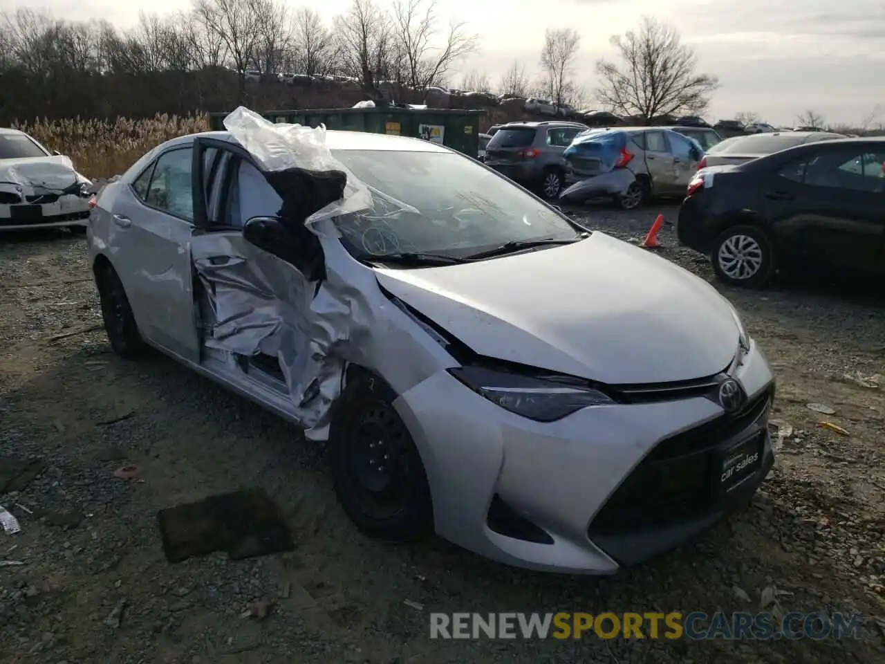 1 Photograph of a damaged car 2T1BURHE9KC225379 TOYOTA COROLLA 2019