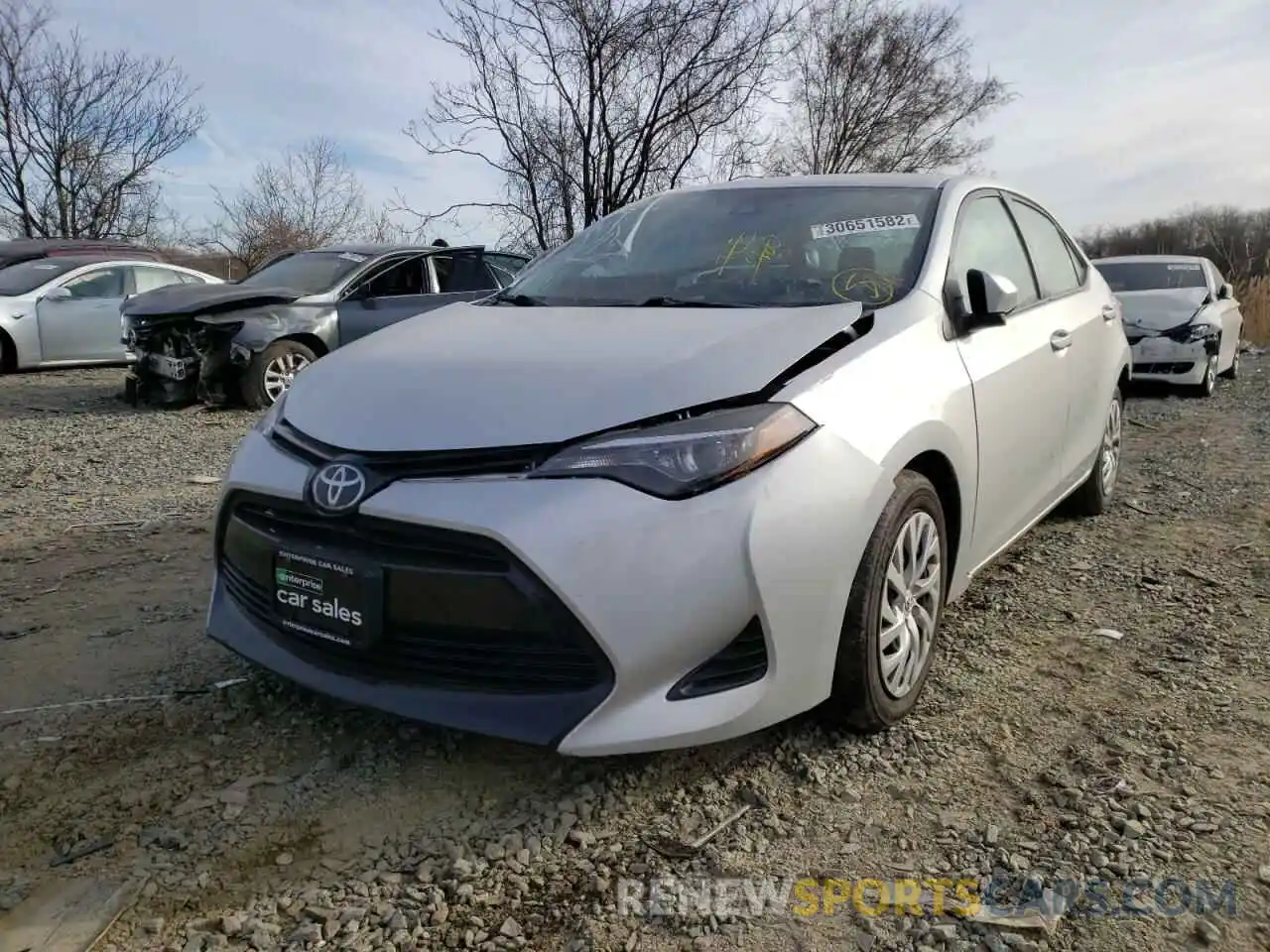 2 Photograph of a damaged car 2T1BURHE9KC225379 TOYOTA COROLLA 2019