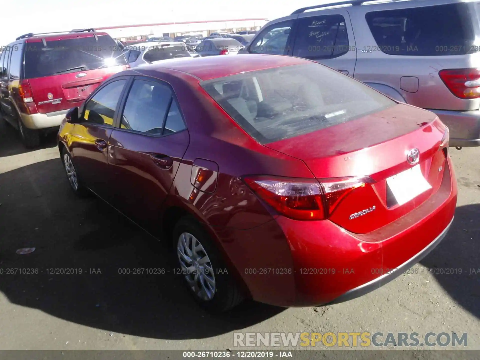 3 Photograph of a damaged car 2T1BURHE9KC225477 TOYOTA COROLLA 2019