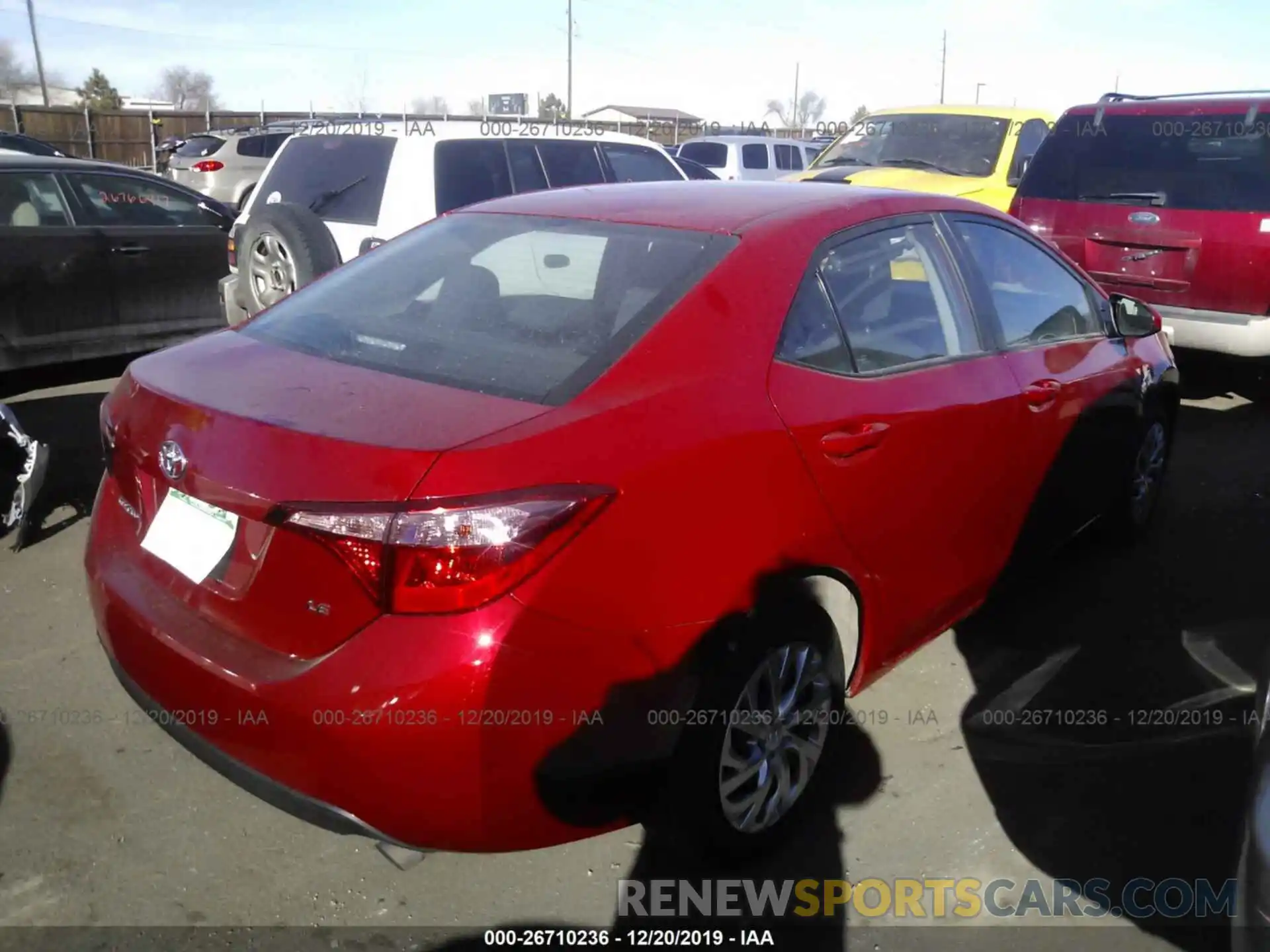 4 Photograph of a damaged car 2T1BURHE9KC225477 TOYOTA COROLLA 2019