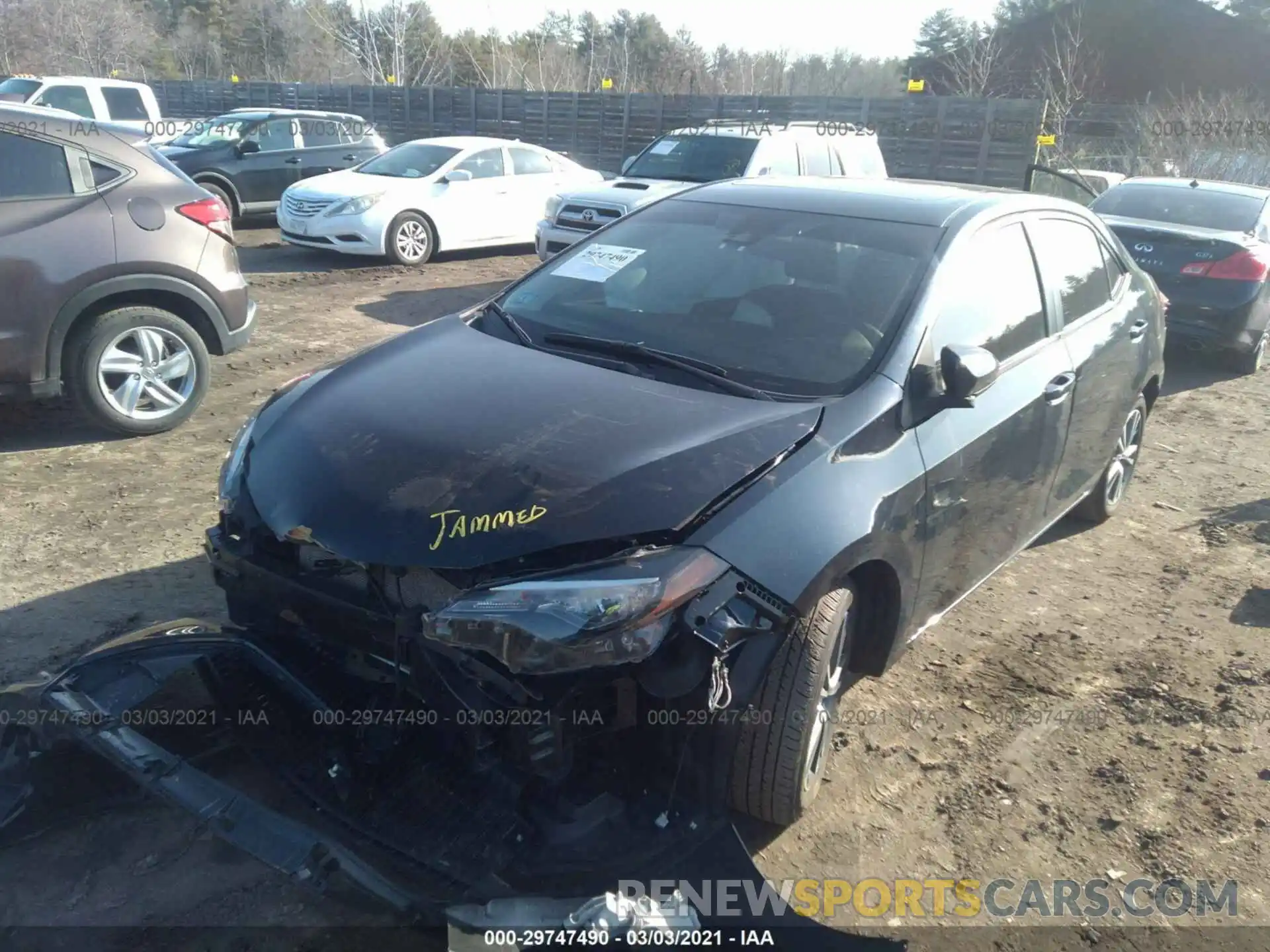 2 Фотография поврежденного автомобиля 2T1BURHE9KC225494 TOYOTA COROLLA 2019