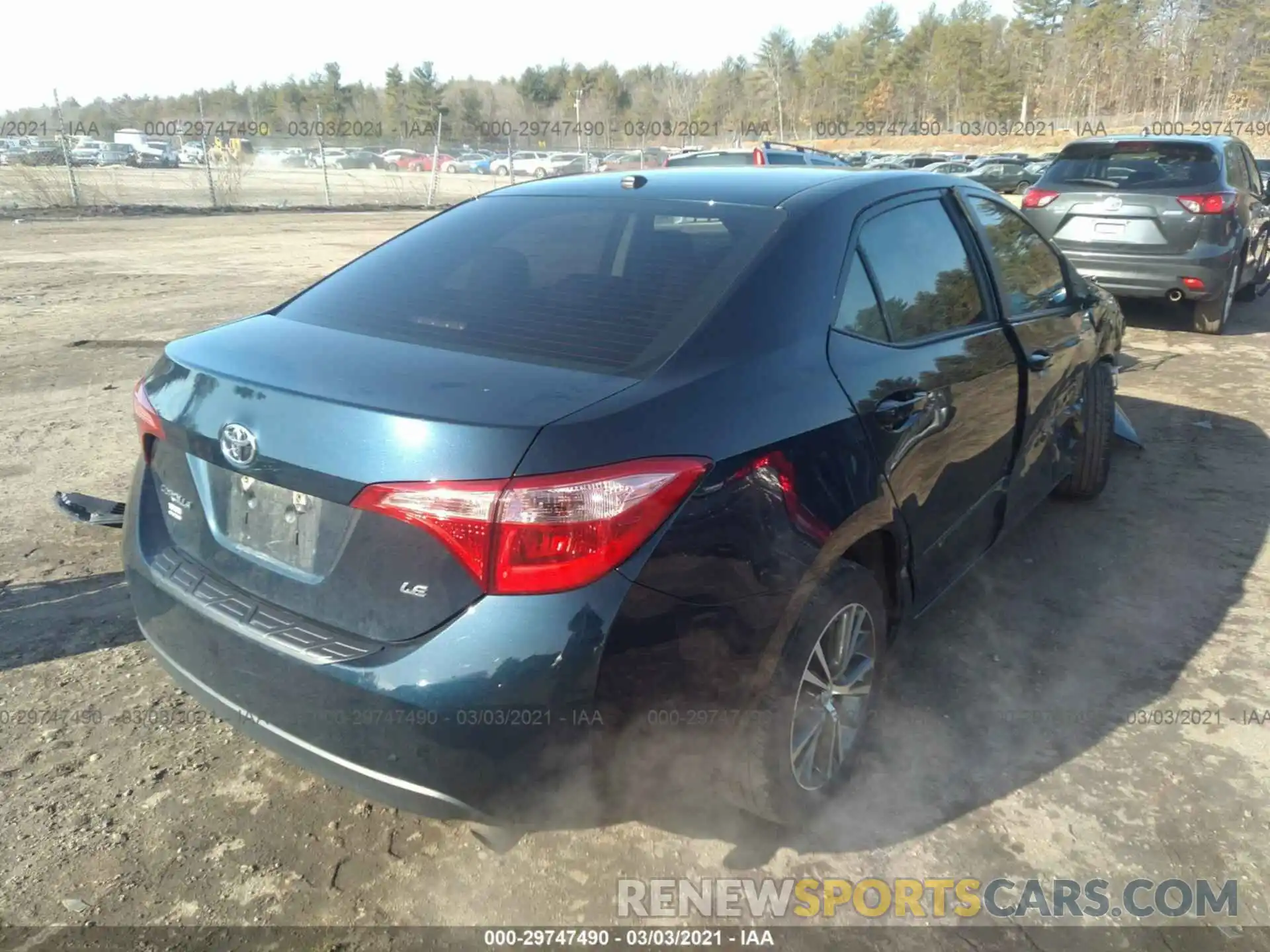 4 Photograph of a damaged car 2T1BURHE9KC225494 TOYOTA COROLLA 2019