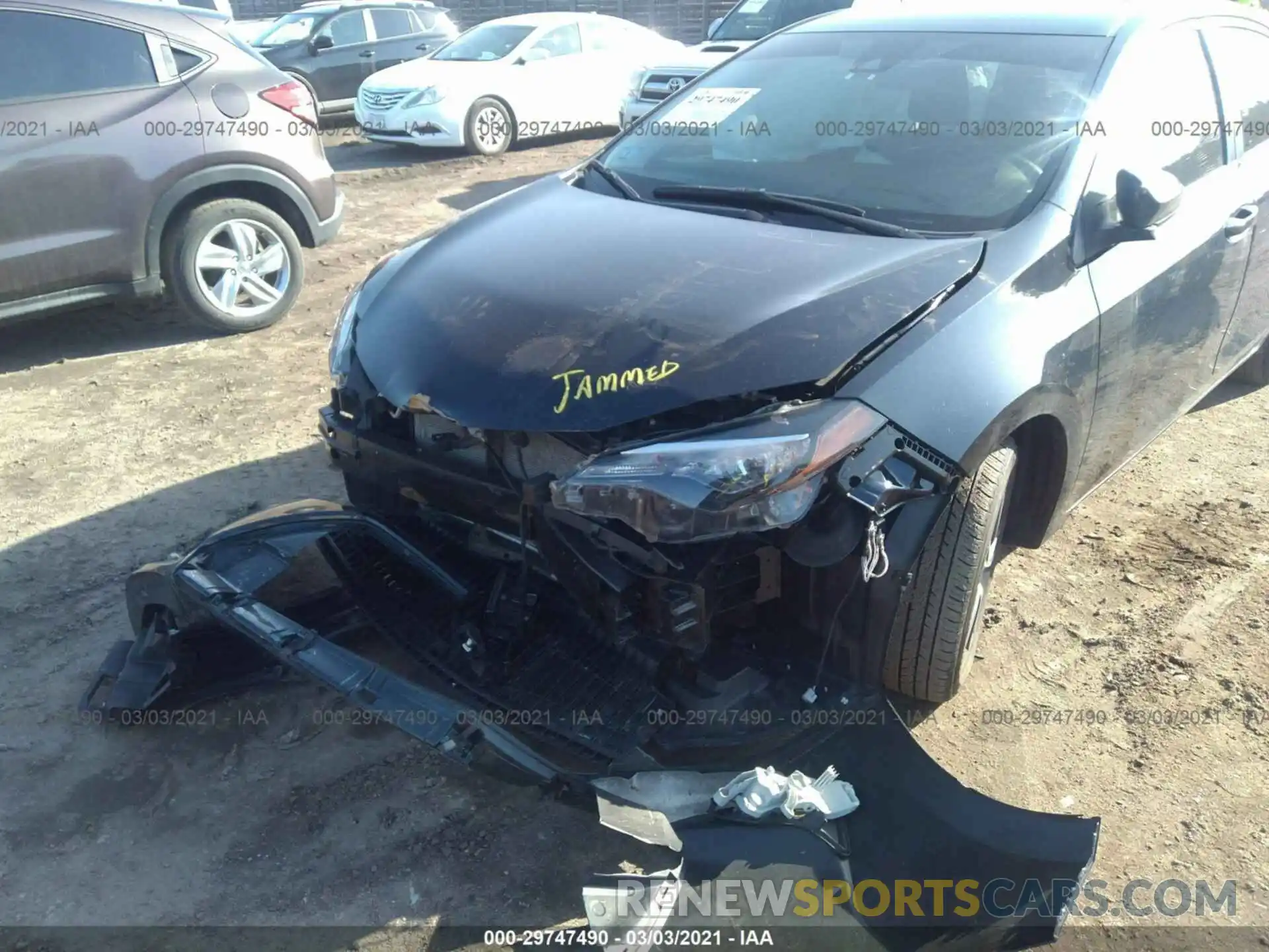 6 Photograph of a damaged car 2T1BURHE9KC225494 TOYOTA COROLLA 2019