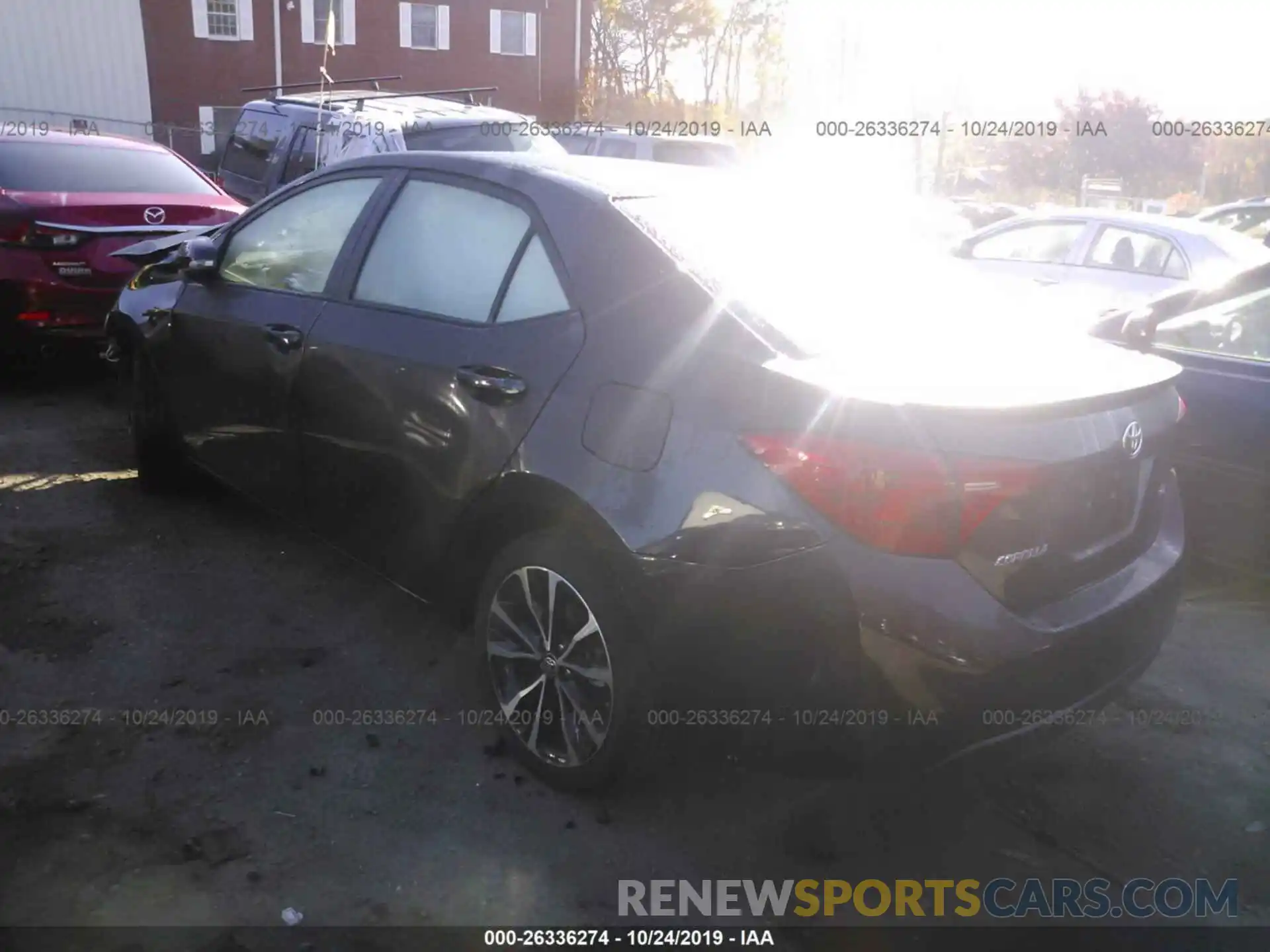 3 Photograph of a damaged car 2T1BURHE9KC225611 TOYOTA COROLLA 2019