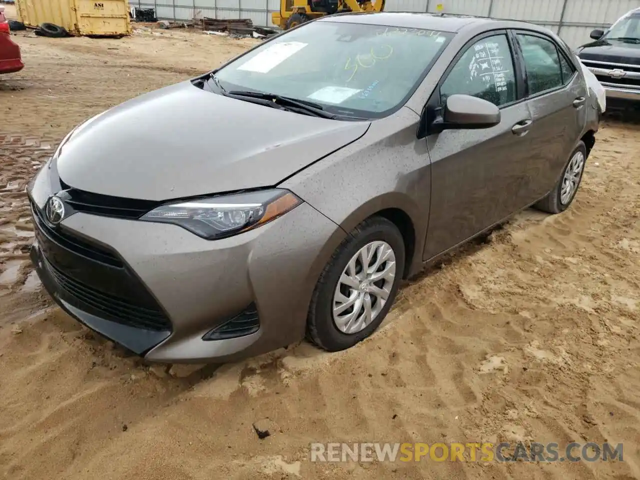 2 Photograph of a damaged car 2T1BURHE9KC225673 TOYOTA COROLLA 2019