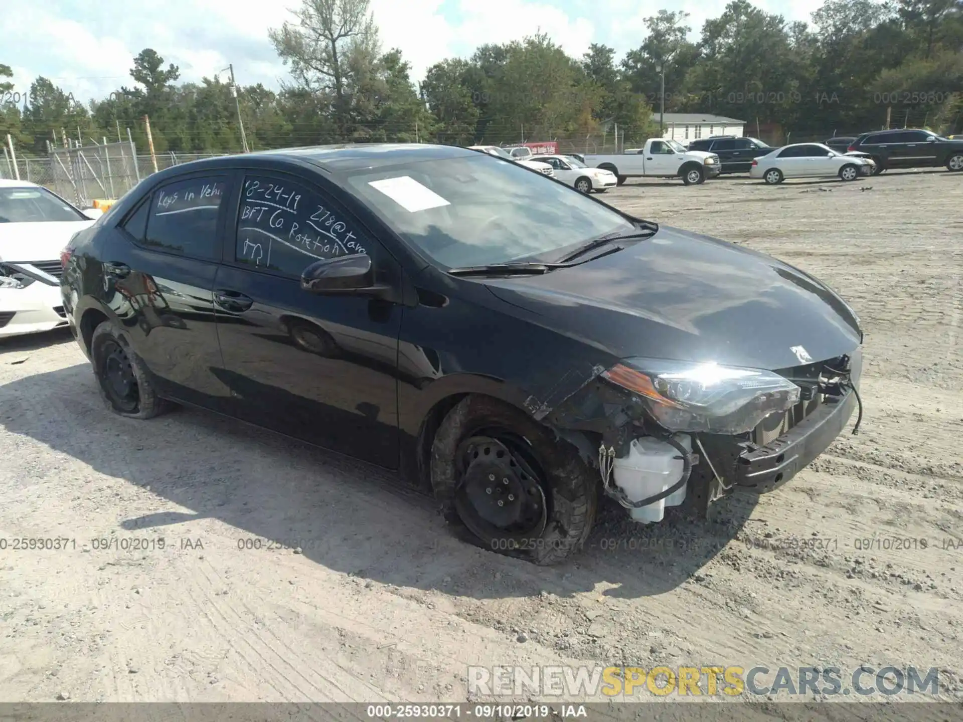 1 Photograph of a damaged car 2T1BURHE9KC225799 TOYOTA COROLLA 2019