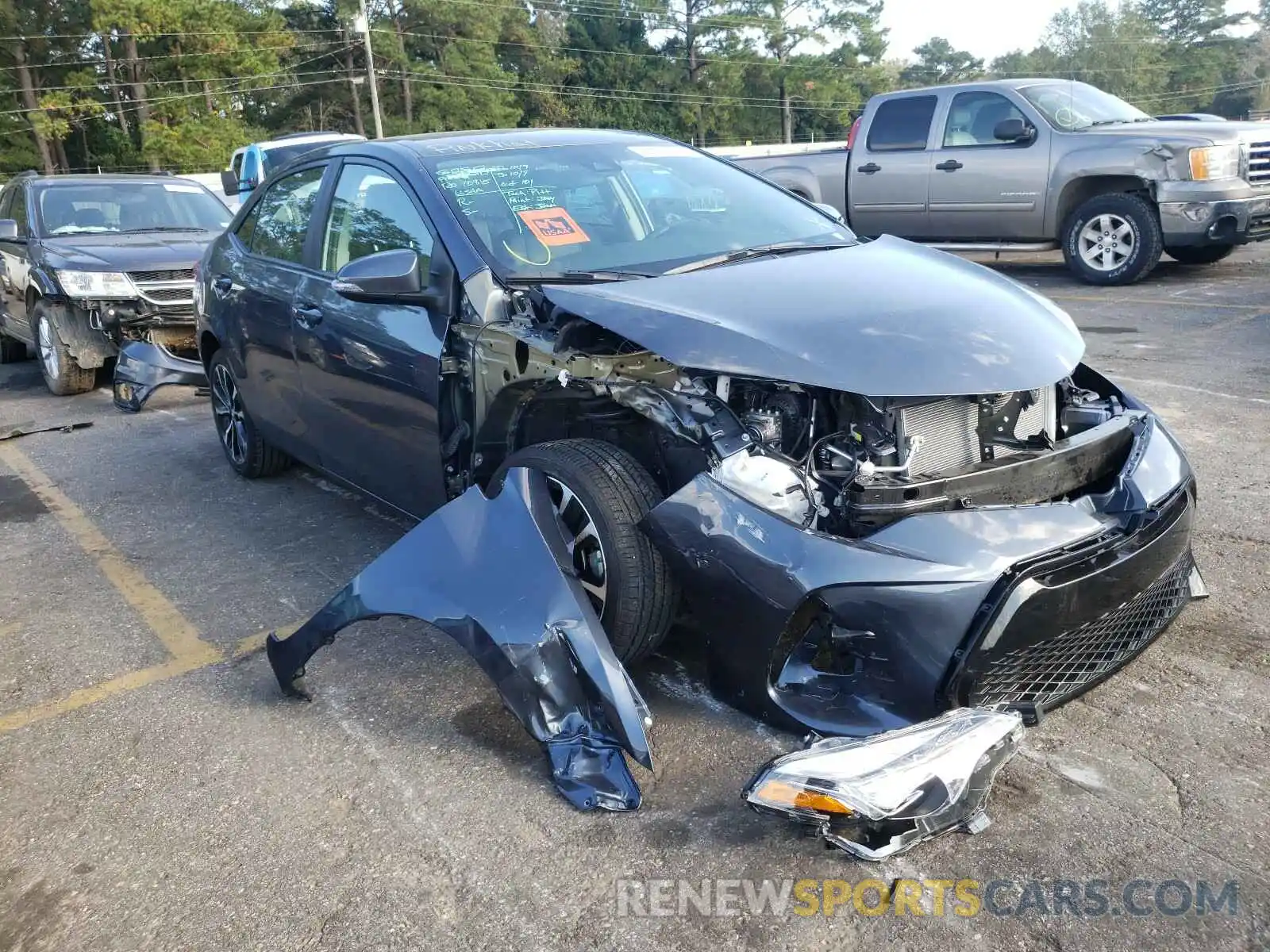 1 Photograph of a damaged car 2T1BURHE9KC225852 TOYOTA COROLLA 2019