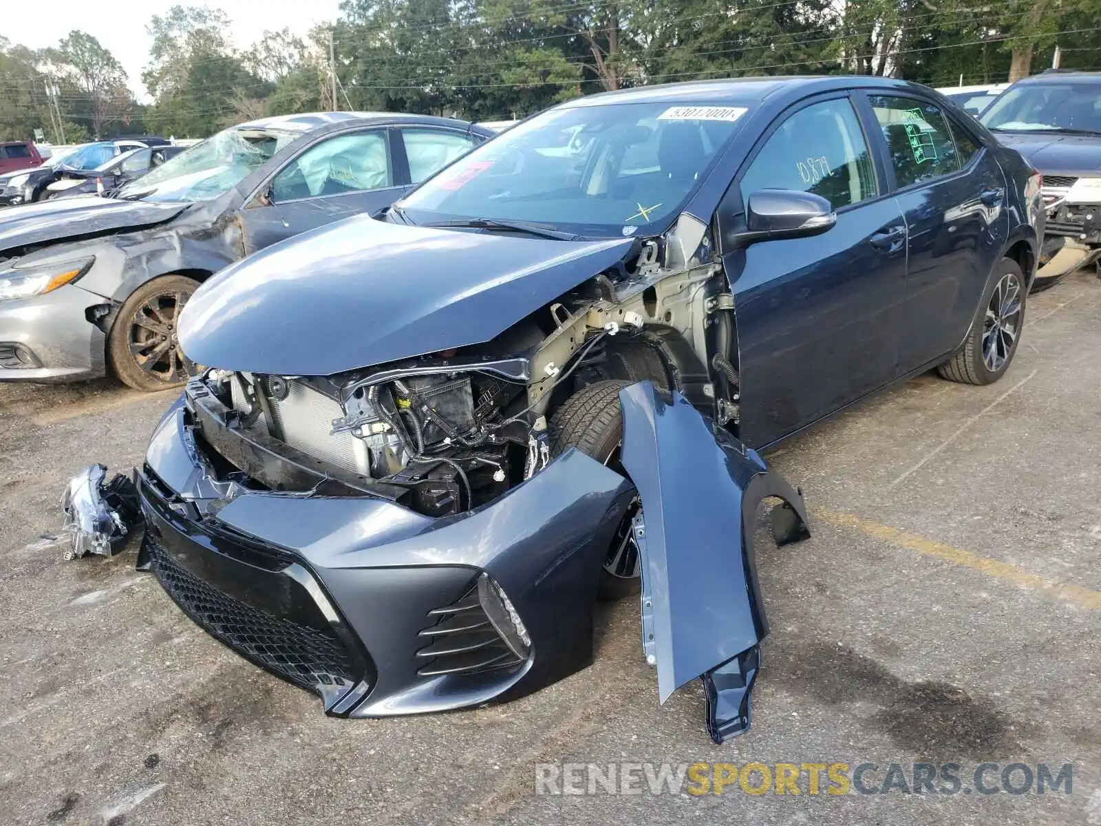 2 Photograph of a damaged car 2T1BURHE9KC225852 TOYOTA COROLLA 2019