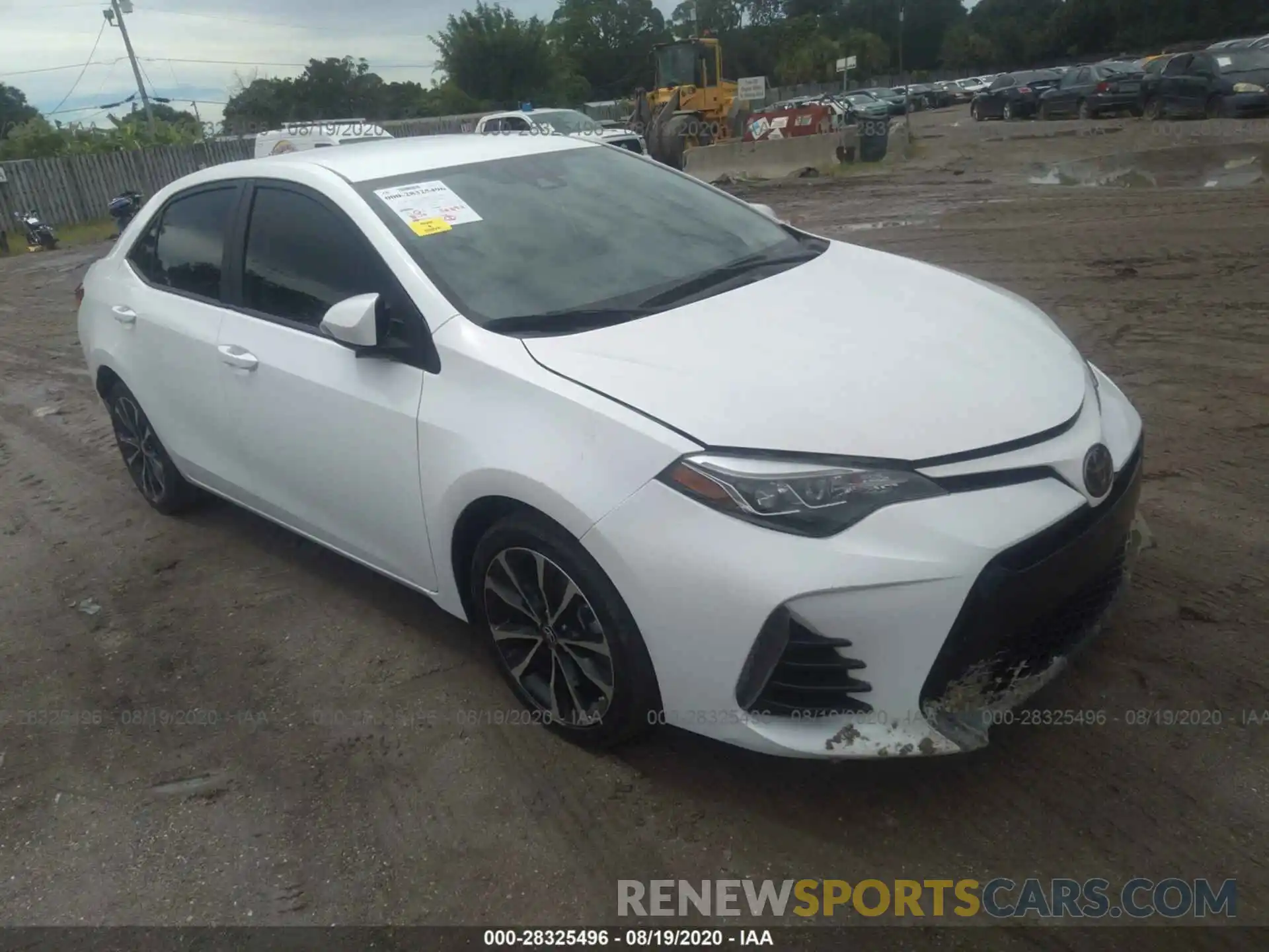 1 Photograph of a damaged car 2T1BURHE9KC226144 TOYOTA COROLLA 2019