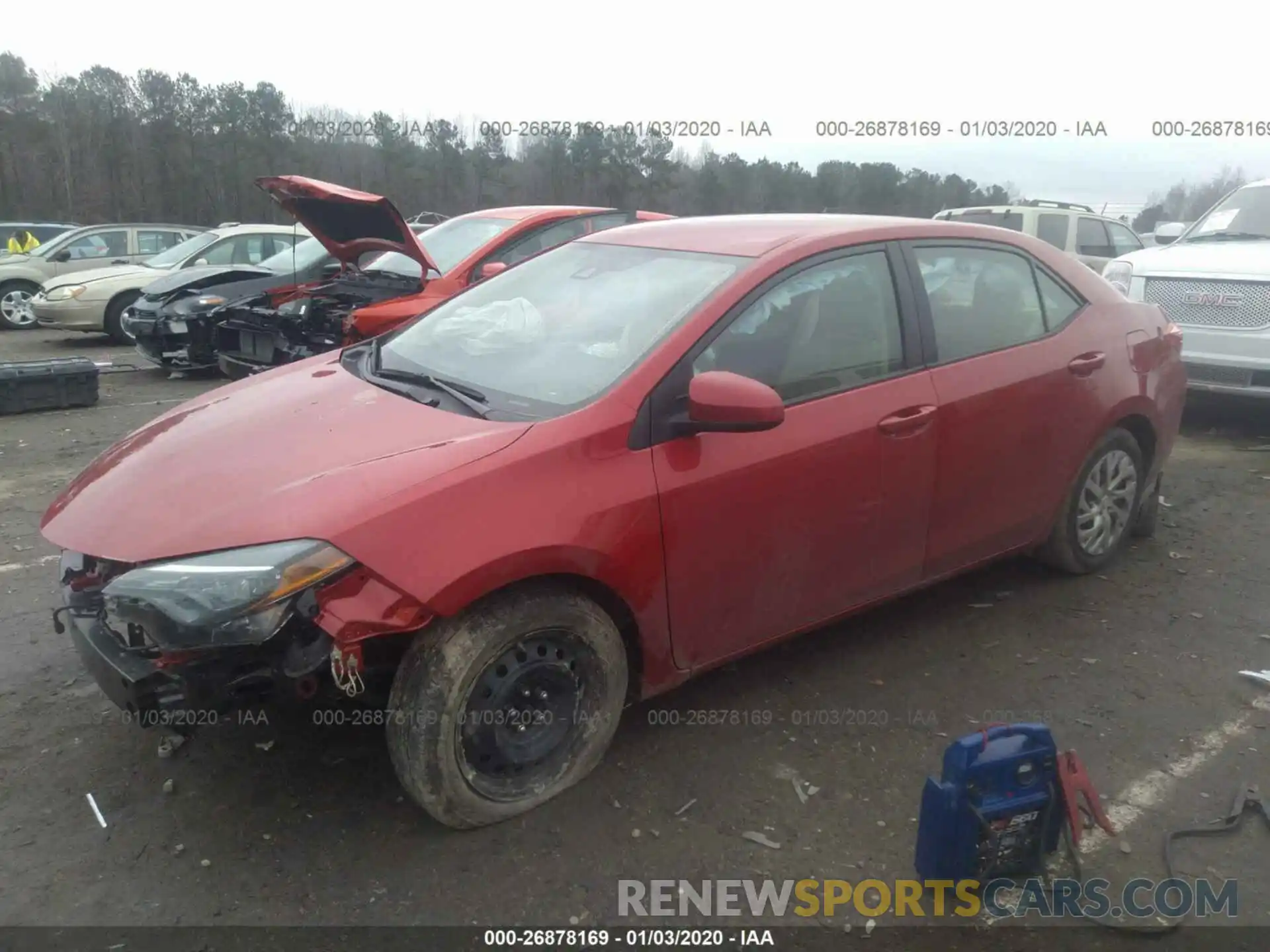 2 Photograph of a damaged car 2T1BURHE9KC226354 TOYOTA COROLLA 2019