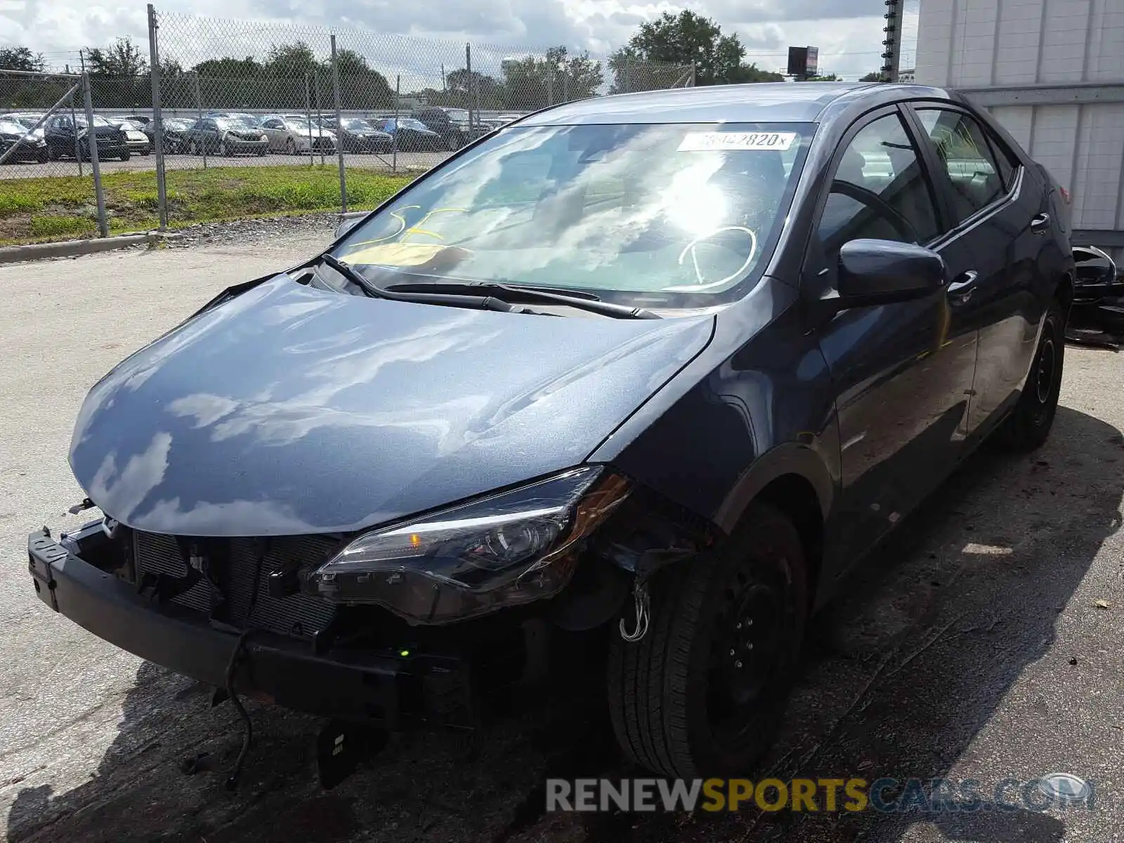 2 Photograph of a damaged car 2T1BURHE9KC226550 TOYOTA COROLLA 2019