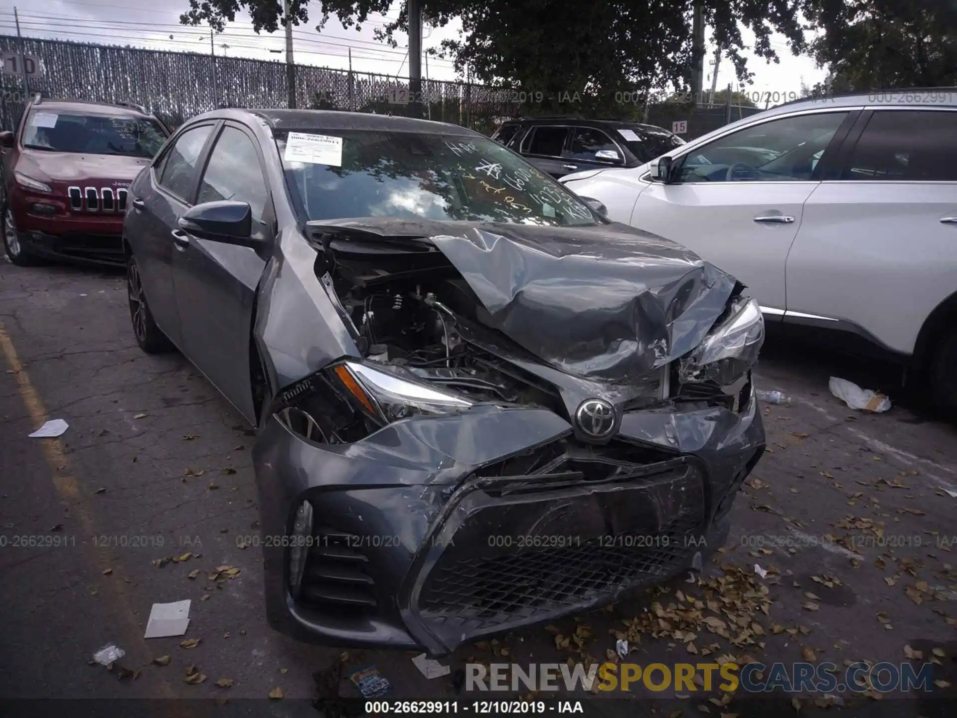 1 Photograph of a damaged car 2T1BURHE9KC226600 TOYOTA COROLLA 2019