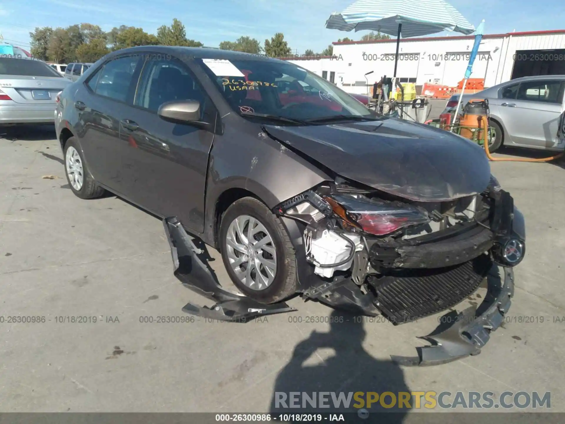 1 Photograph of a damaged car 2T1BURHE9KC228153 TOYOTA COROLLA 2019