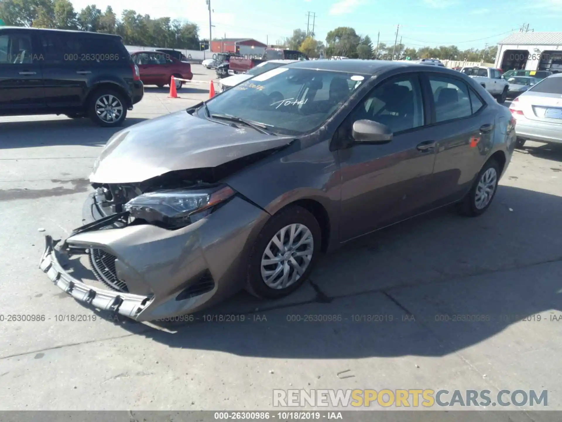 2 Photograph of a damaged car 2T1BURHE9KC228153 TOYOTA COROLLA 2019