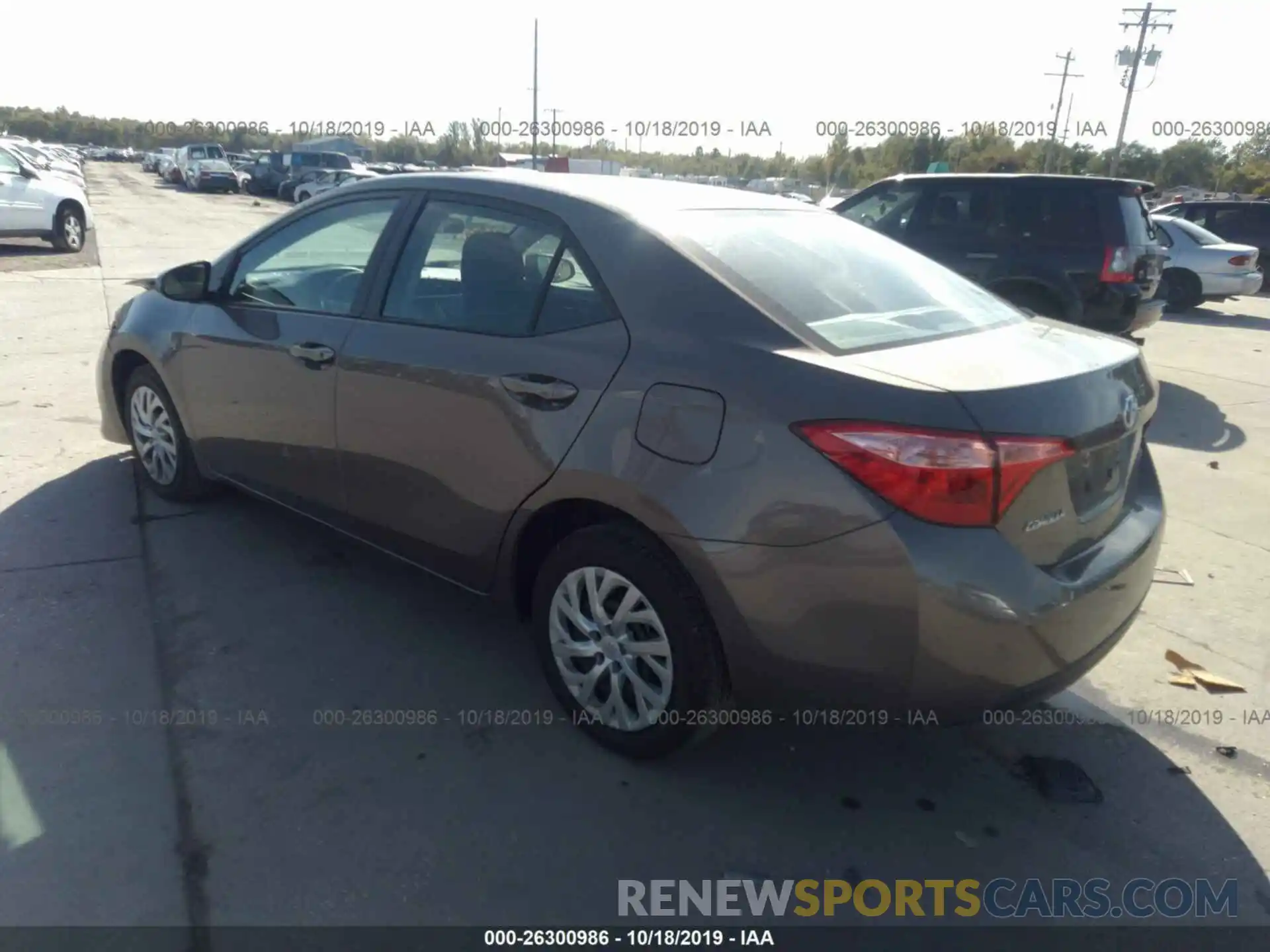 3 Photograph of a damaged car 2T1BURHE9KC228153 TOYOTA COROLLA 2019