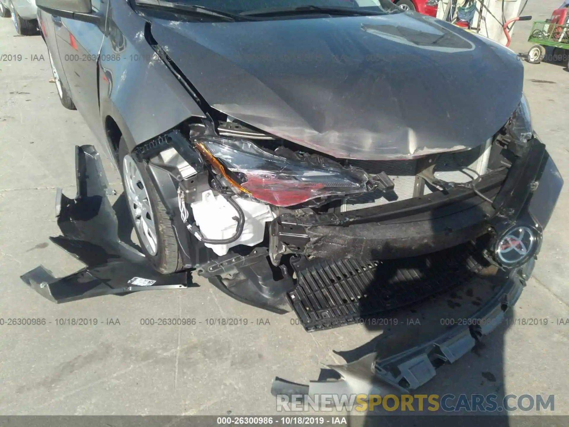 6 Photograph of a damaged car 2T1BURHE9KC228153 TOYOTA COROLLA 2019