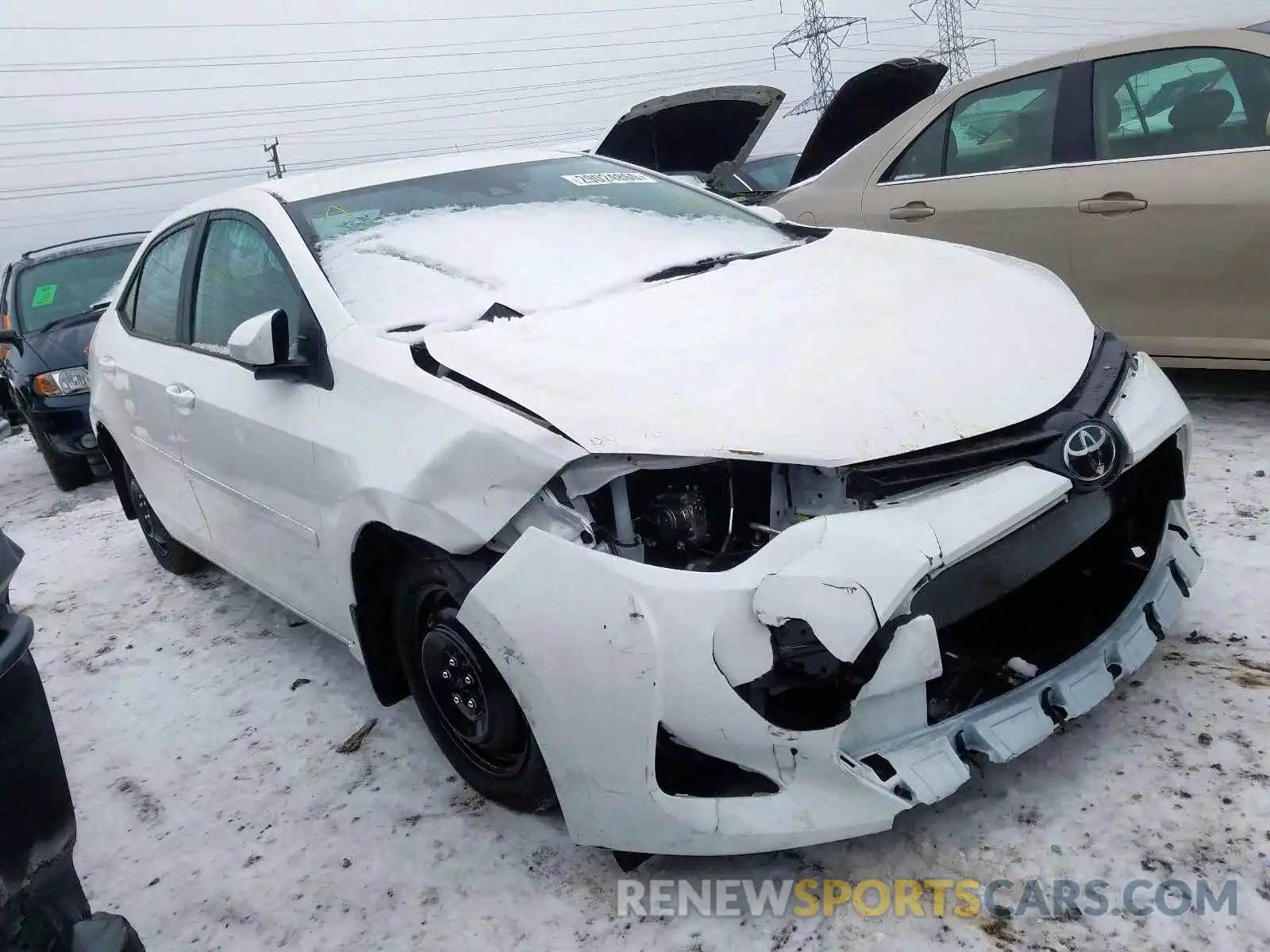 1 Photograph of a damaged car 2T1BURHE9KC228685 TOYOTA COROLLA 2019