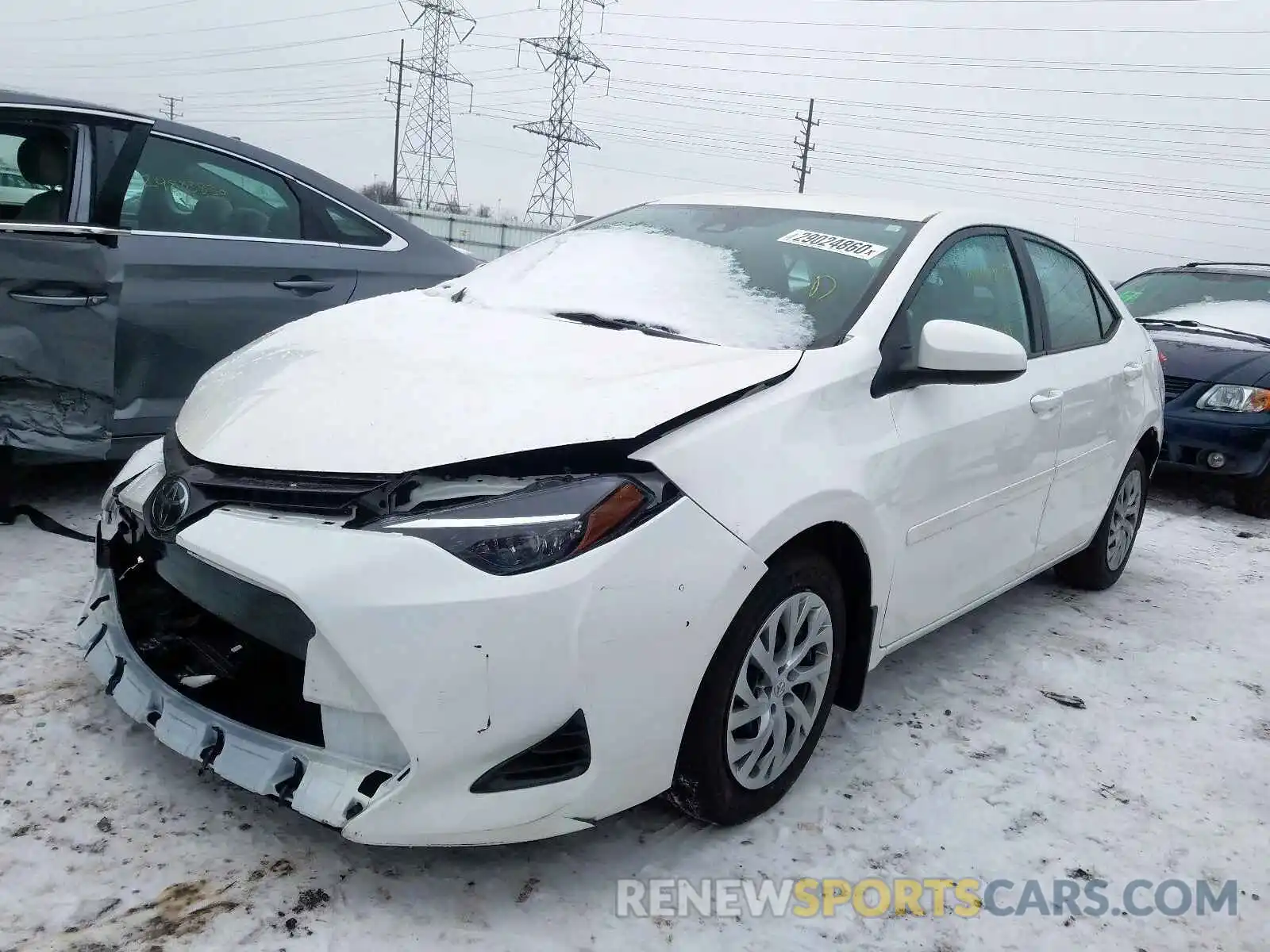 2 Photograph of a damaged car 2T1BURHE9KC228685 TOYOTA COROLLA 2019