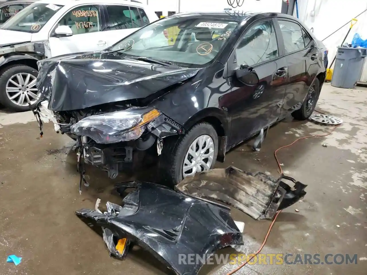 2 Photograph of a damaged car 2T1BURHE9KC228976 TOYOTA COROLLA 2019