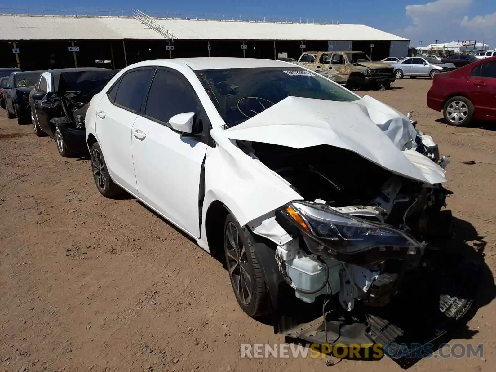 1 Photograph of a damaged car 2T1BURHE9KC229559 TOYOTA COROLLA 2019