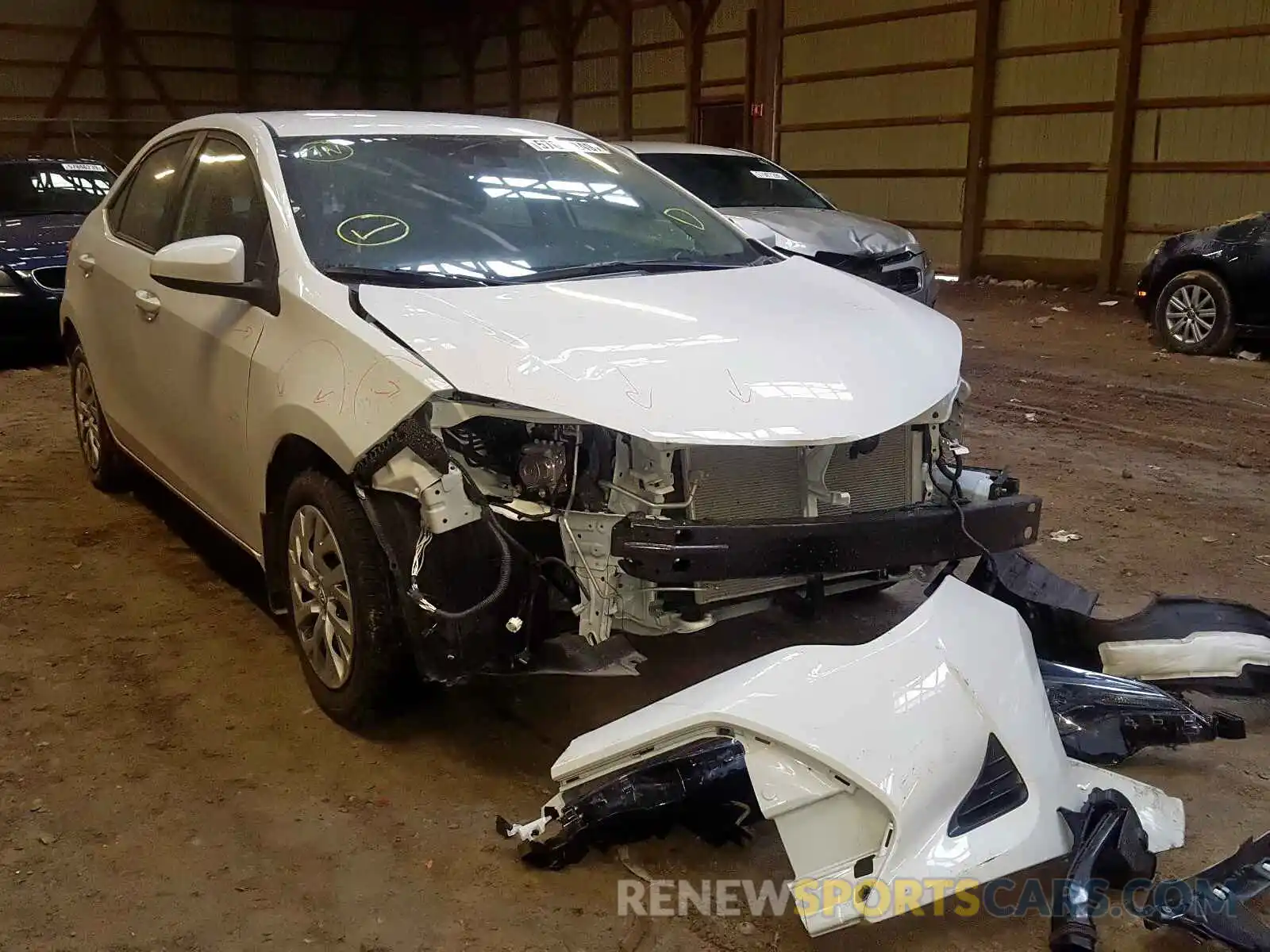 1 Photograph of a damaged car 2T1BURHE9KC230095 TOYOTA COROLLA 2019