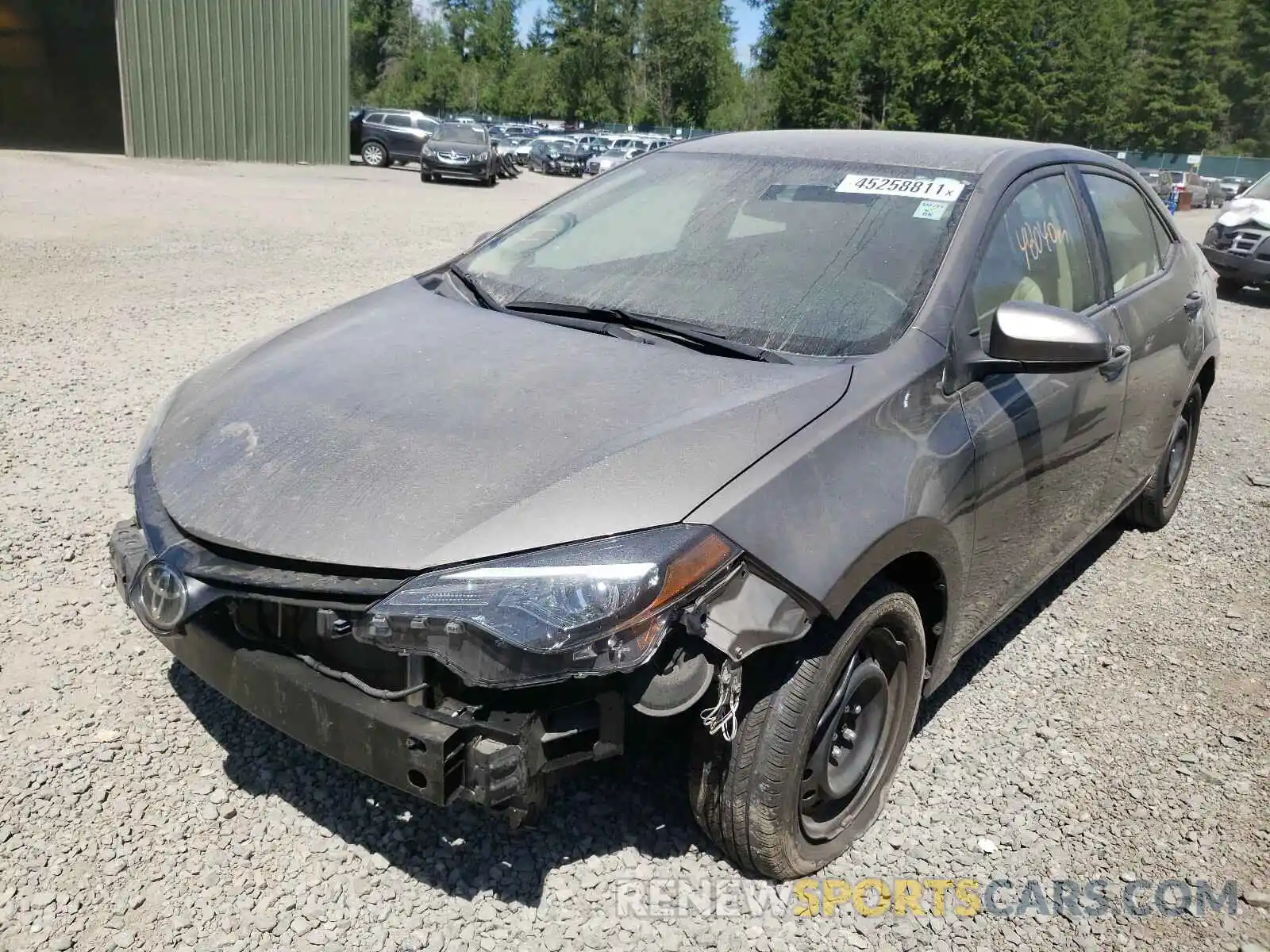 2 Photograph of a damaged car 2T1BURHE9KC230128 TOYOTA COROLLA 2019