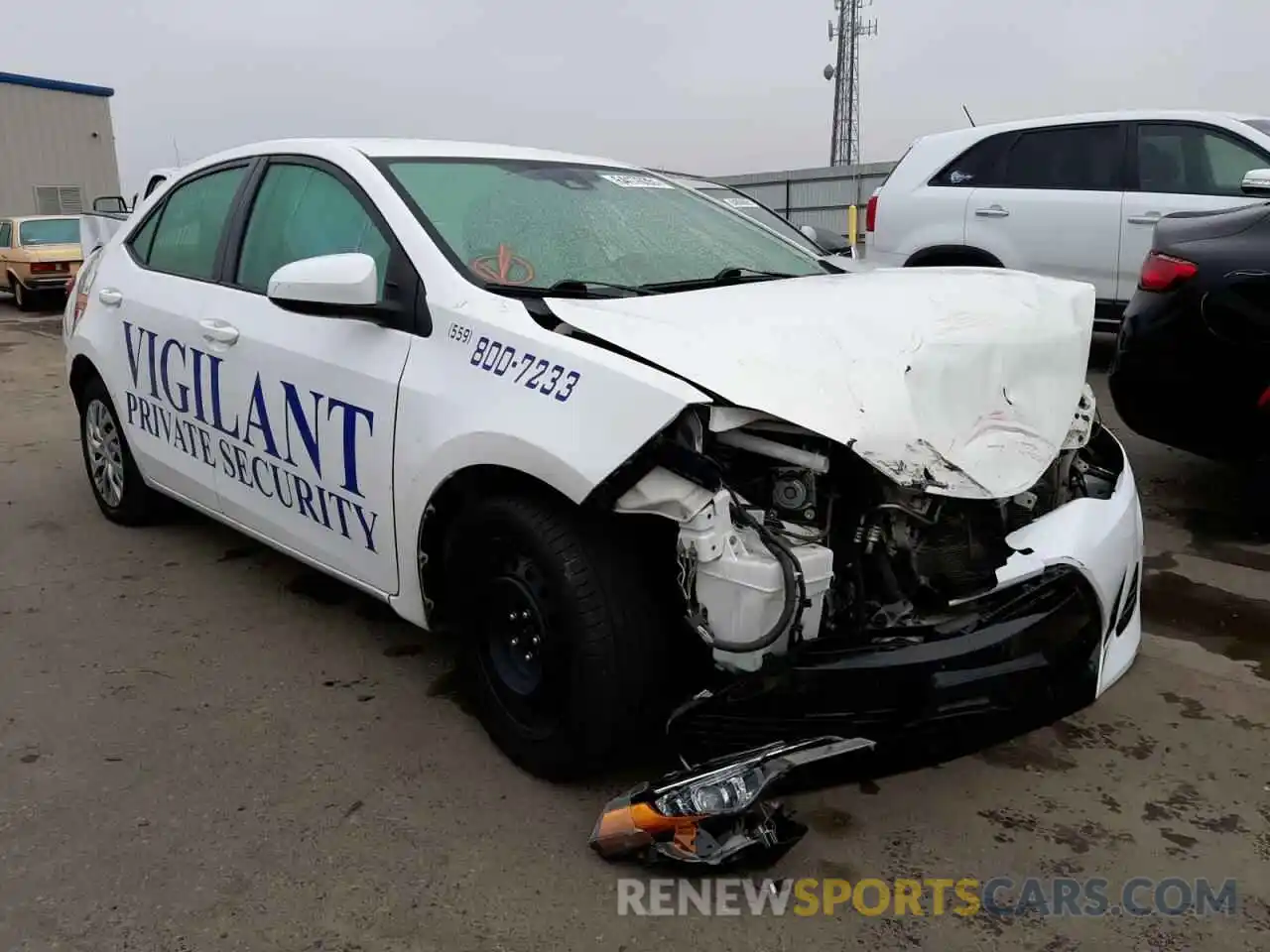 1 Photograph of a damaged car 2T1BURHE9KC230386 TOYOTA COROLLA 2019