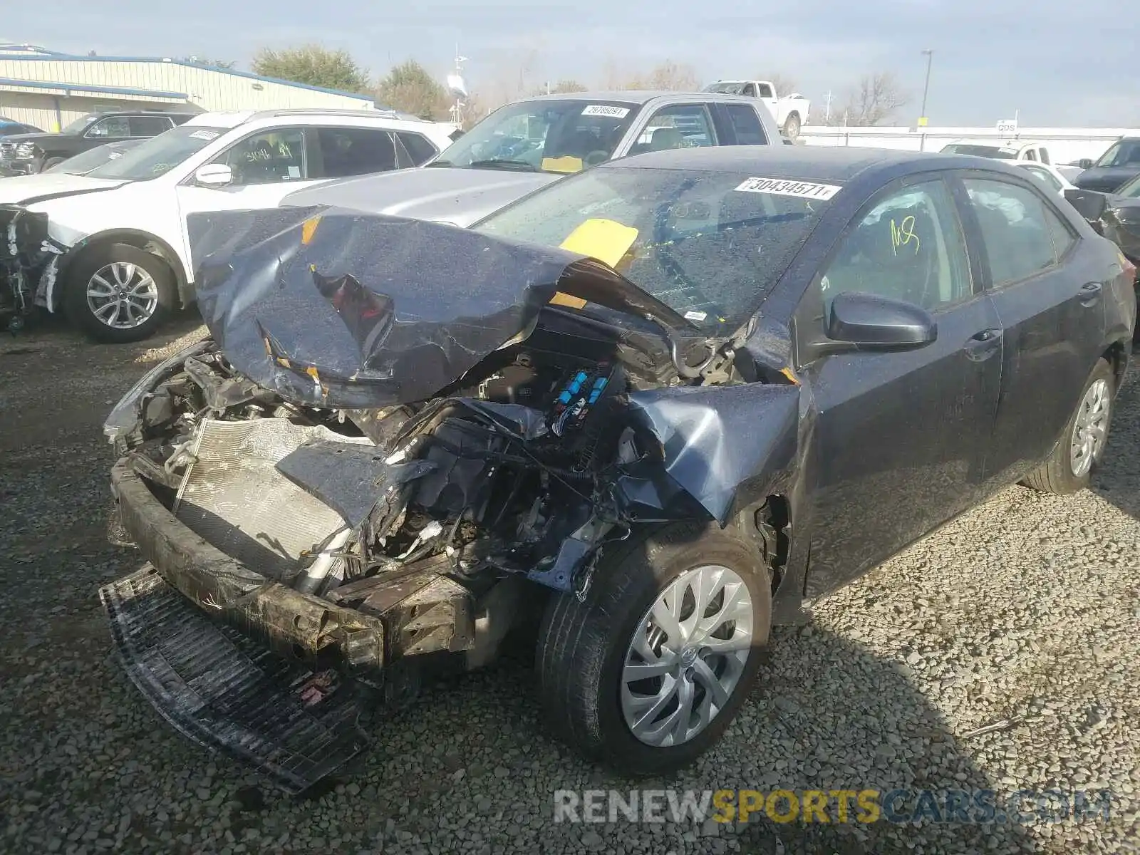 2 Photograph of a damaged car 2T1BURHE9KC231795 TOYOTA COROLLA 2019