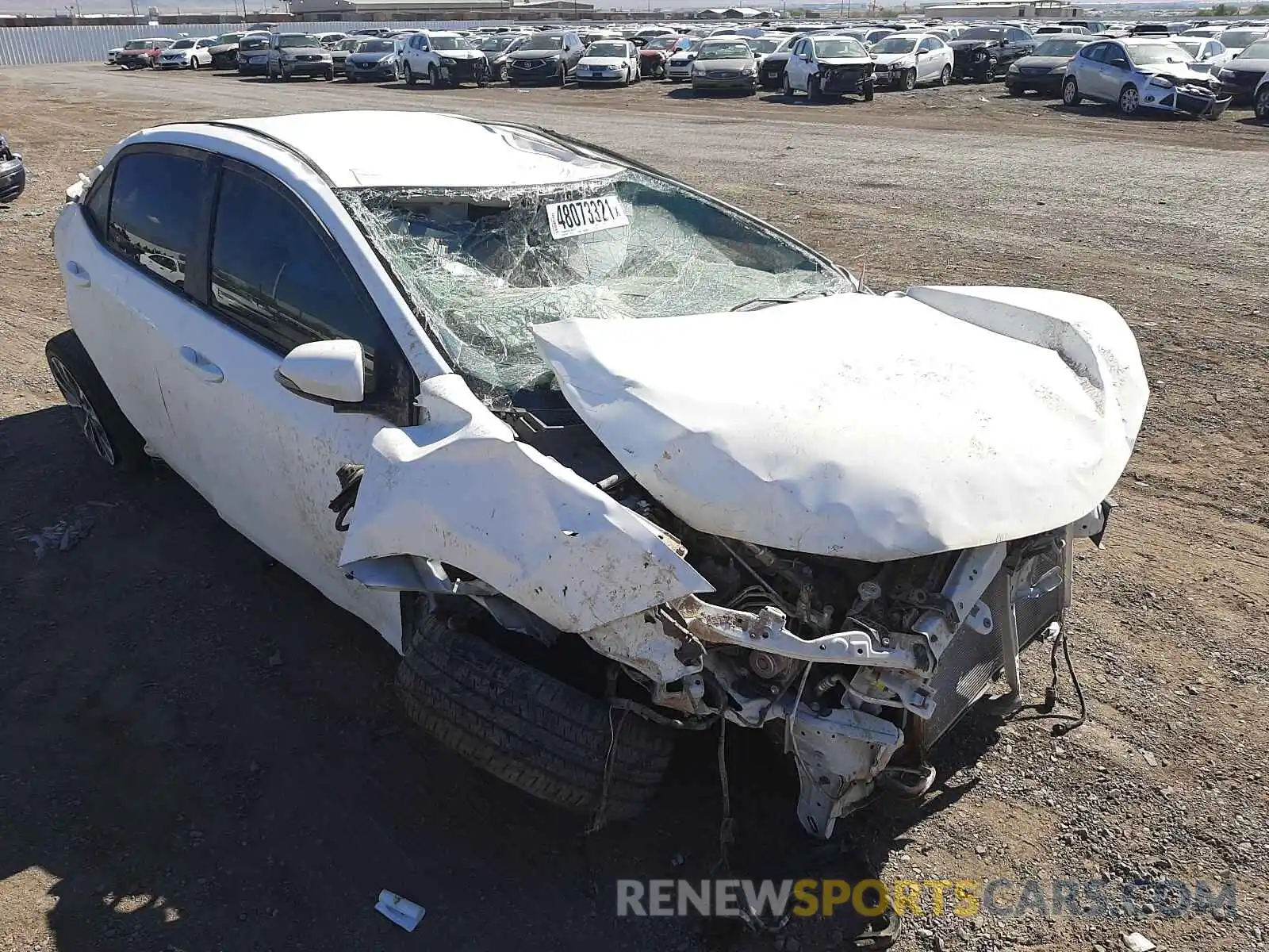 1 Photograph of a damaged car 2T1BURHE9KC233126 TOYOTA COROLLA 2019