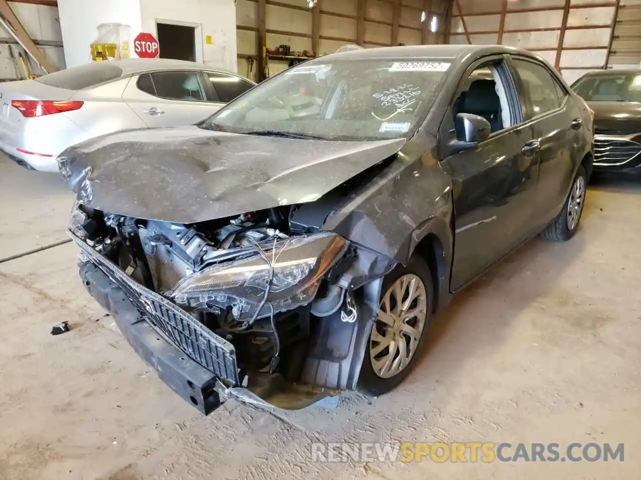 2 Photograph of a damaged car 2T1BURHE9KC233210 TOYOTA COROLLA 2019