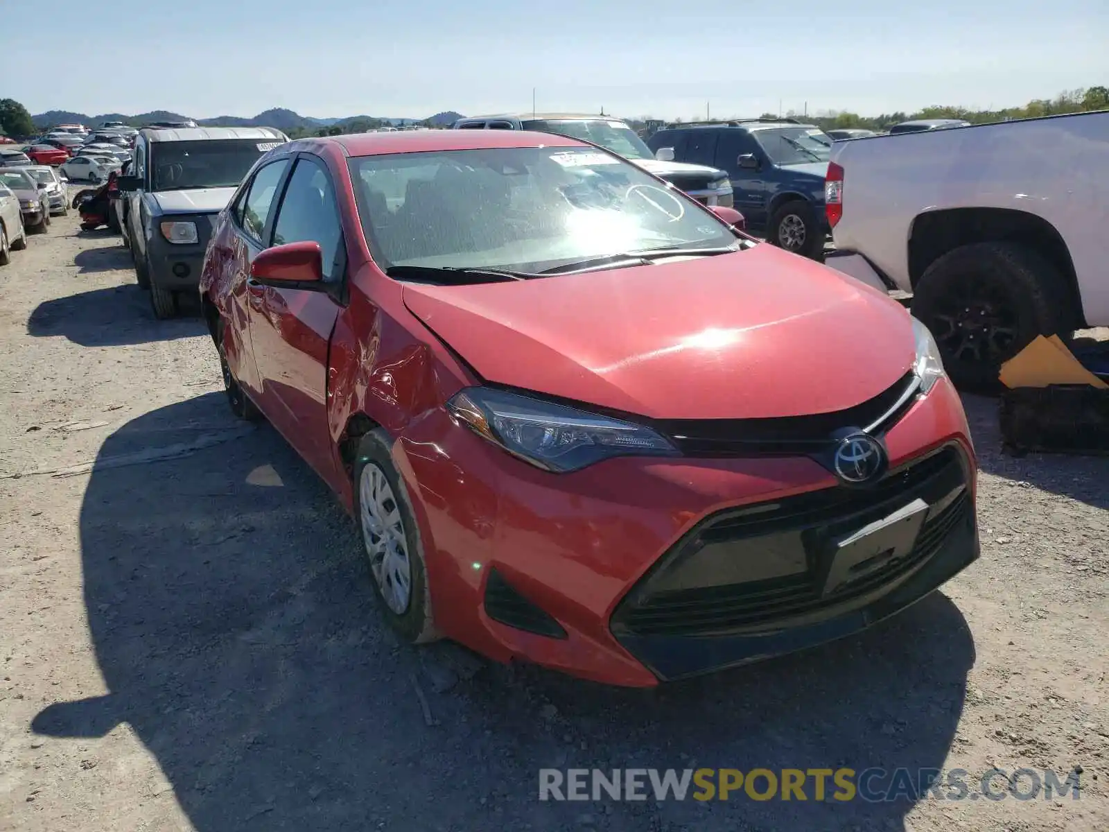 1 Photograph of a damaged car 2T1BURHE9KC233465 TOYOTA COROLLA 2019