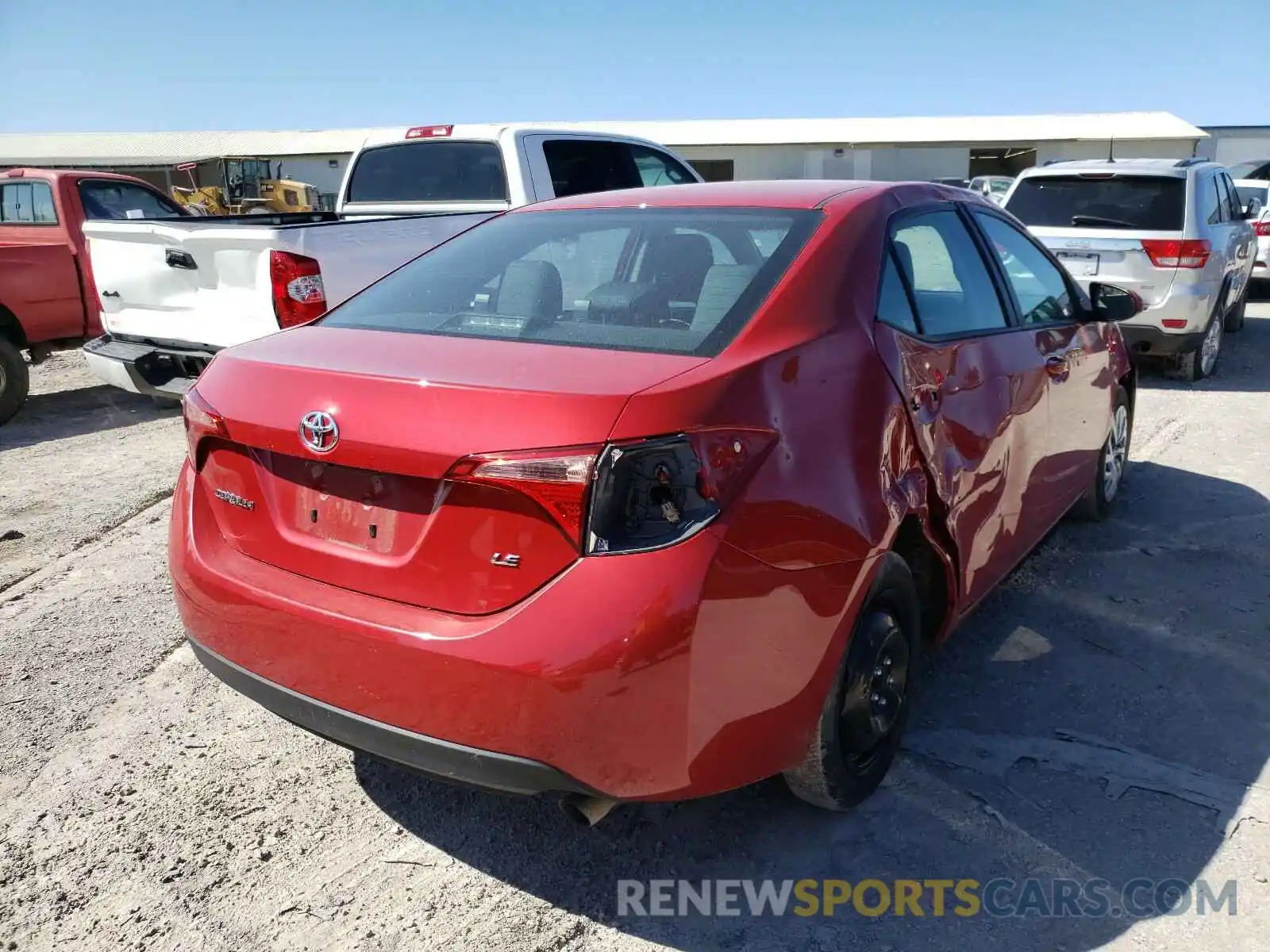 4 Photograph of a damaged car 2T1BURHE9KC233465 TOYOTA COROLLA 2019